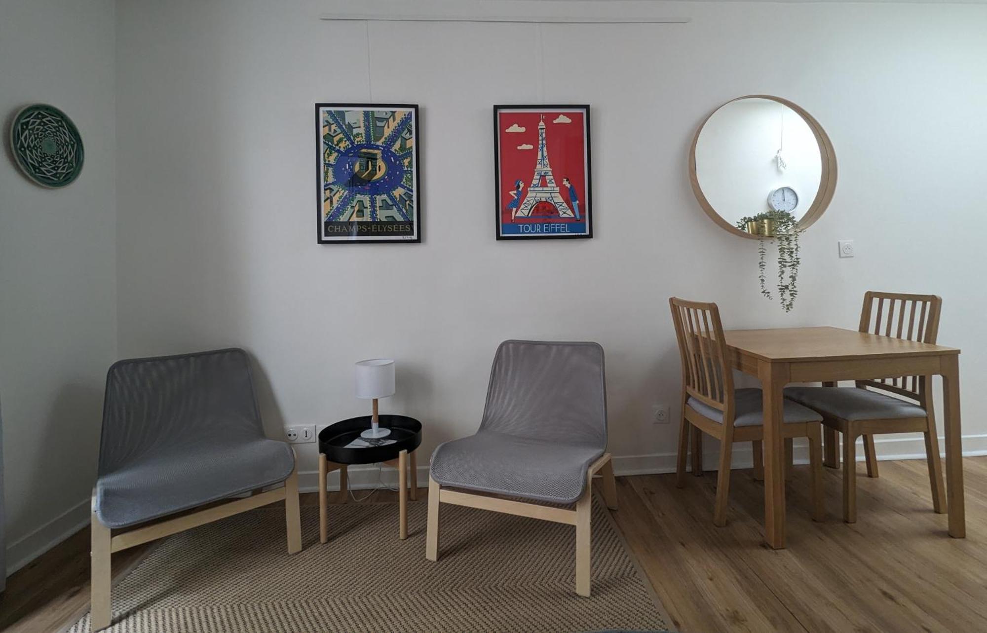 Oasis: One Bedroom Studio For Two Next To The Eiffel Tower Apartamento Paris