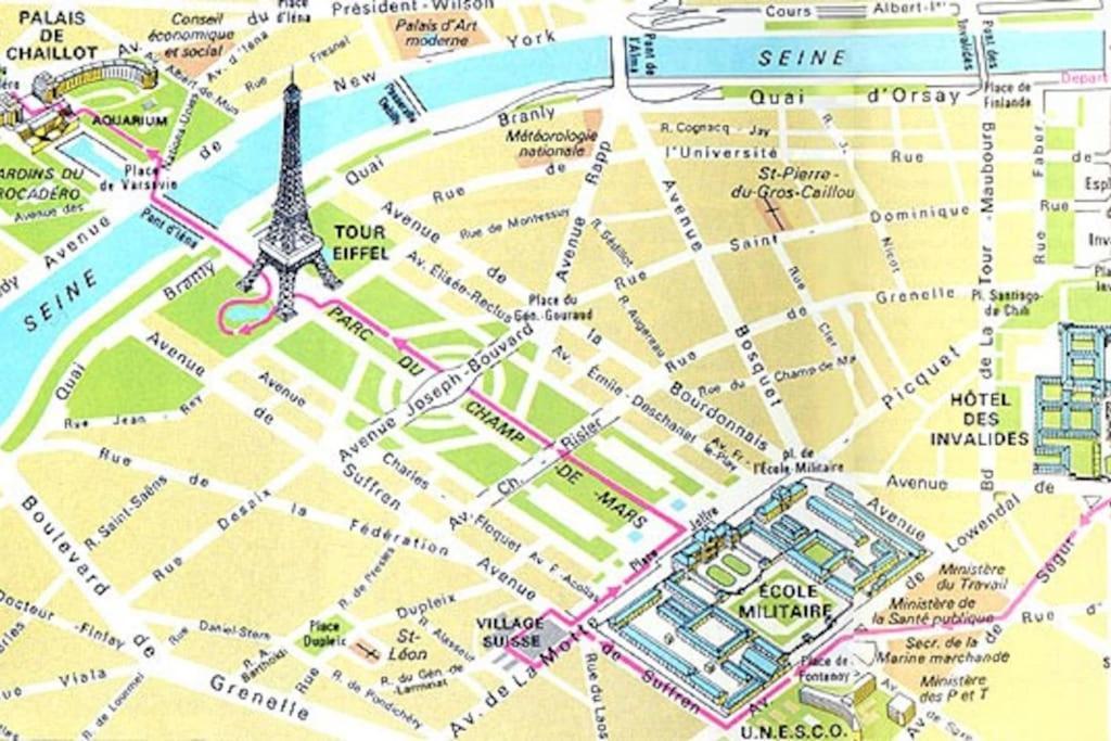 Chic Tour Eiffel Near Eiffel Tower 7th Floor Paris