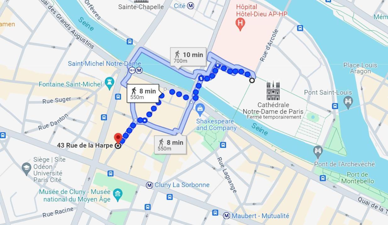 巴黎圣母院单间公寓 Apartment Paris