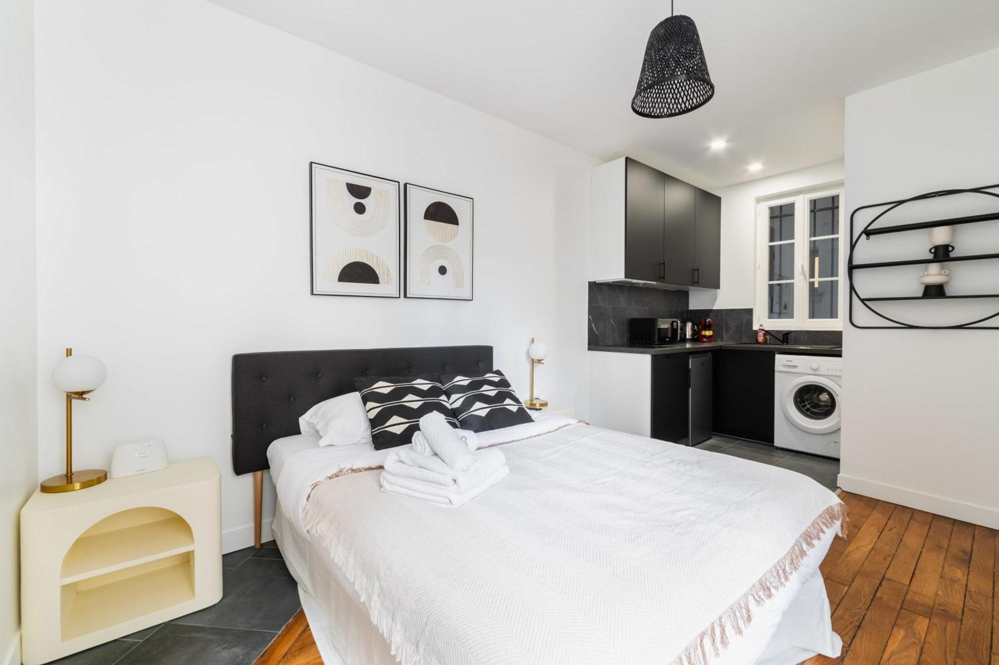 Studio Refait A Neuf Proche Metro - 19 - 2p Apartment Paris