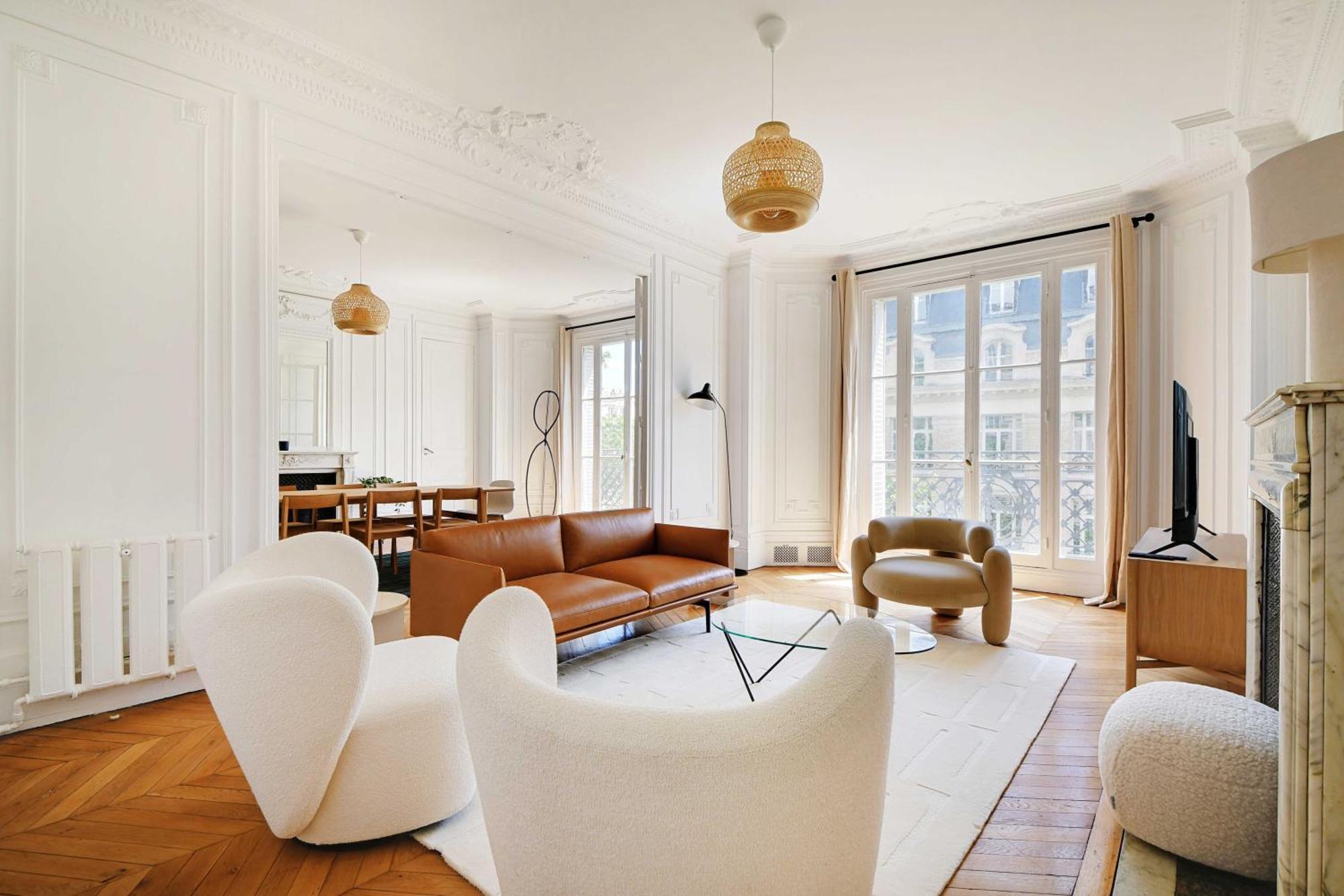 Elegant And Modern 3bd 6p - Eiffel Tower Apartment Paris
