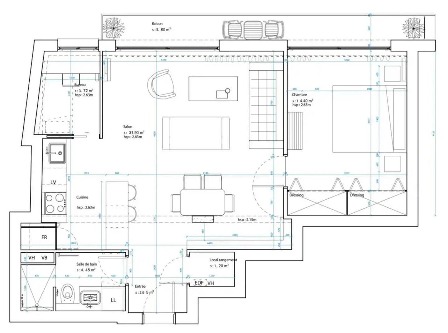 Moderne, Vue Sur Les Toits Et Plein Sud Apartment