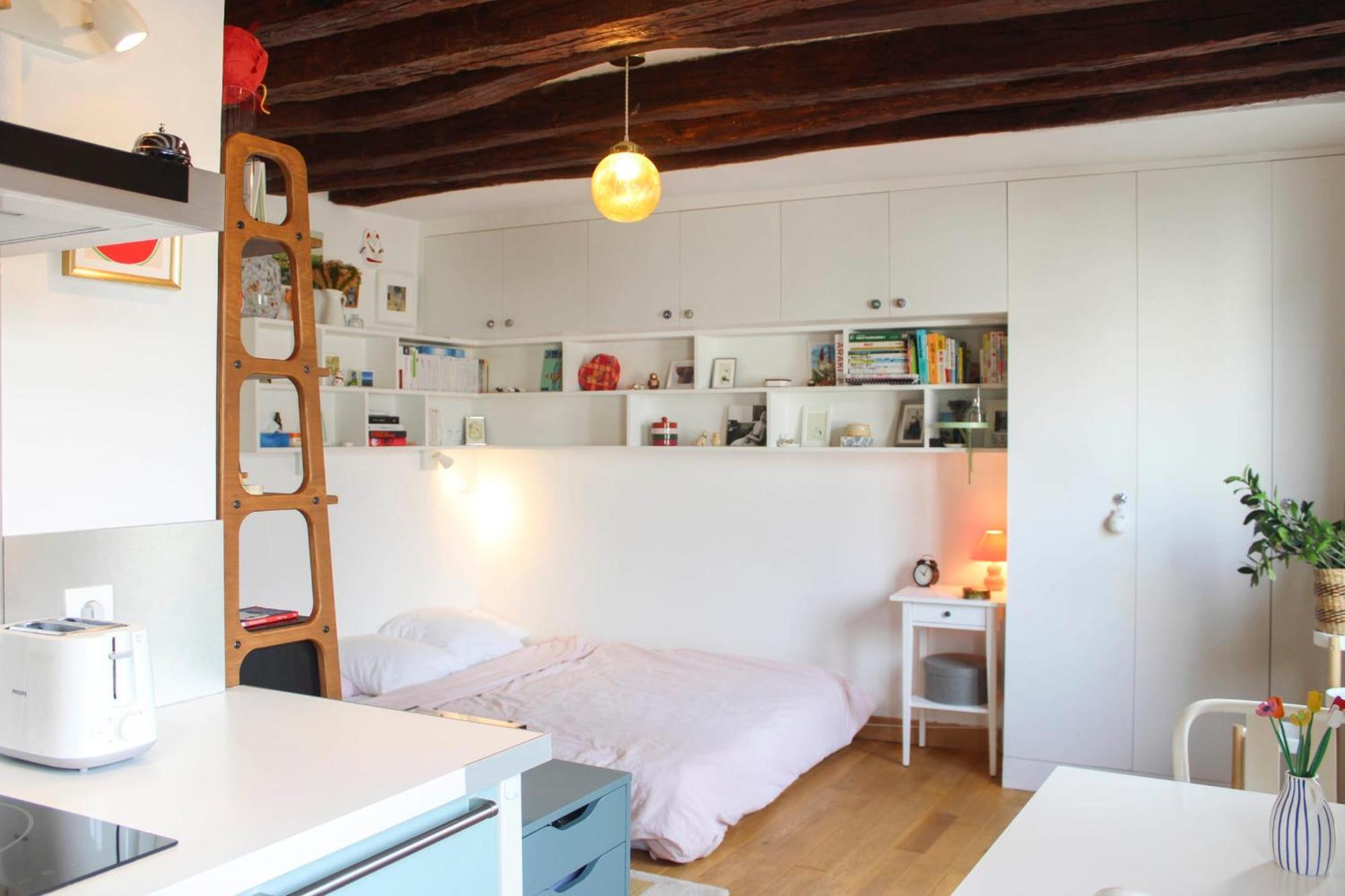 Bright And Quiet 25 M Apartment Paris