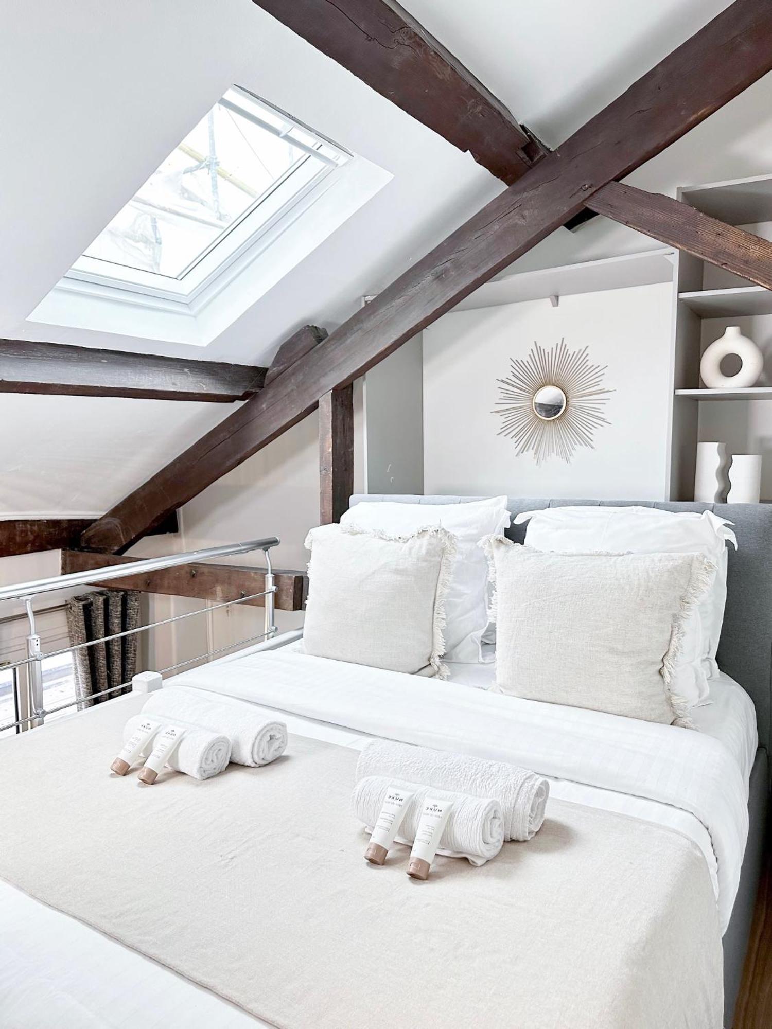 Stylish Duplex In Front Of Buttes-chaumont Paris