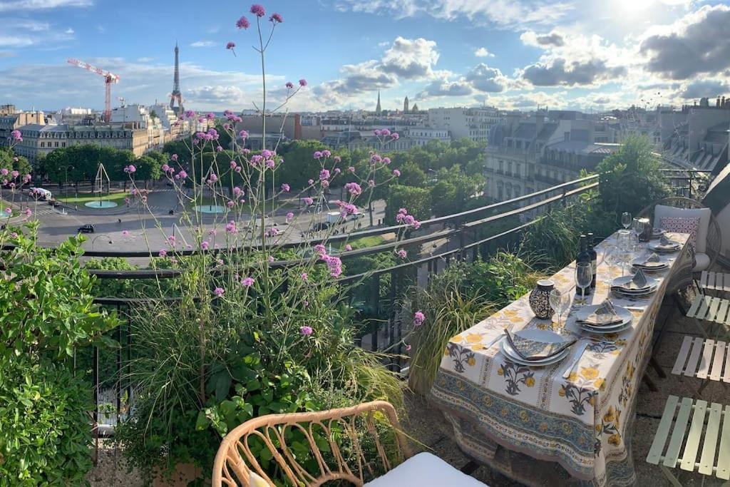 New Rbnb Eiffel Tower Rooftop 360 Terrace View And Parking Appartement *