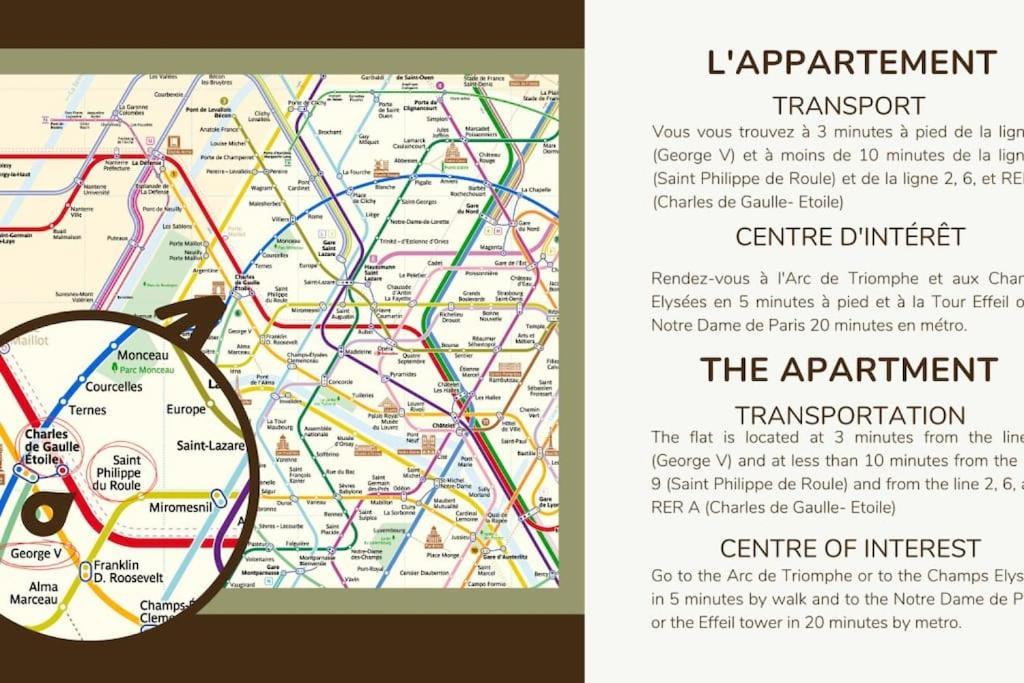 B1#two Bedrooms#champs Elysees#arc De Triomphe#ac * Paris