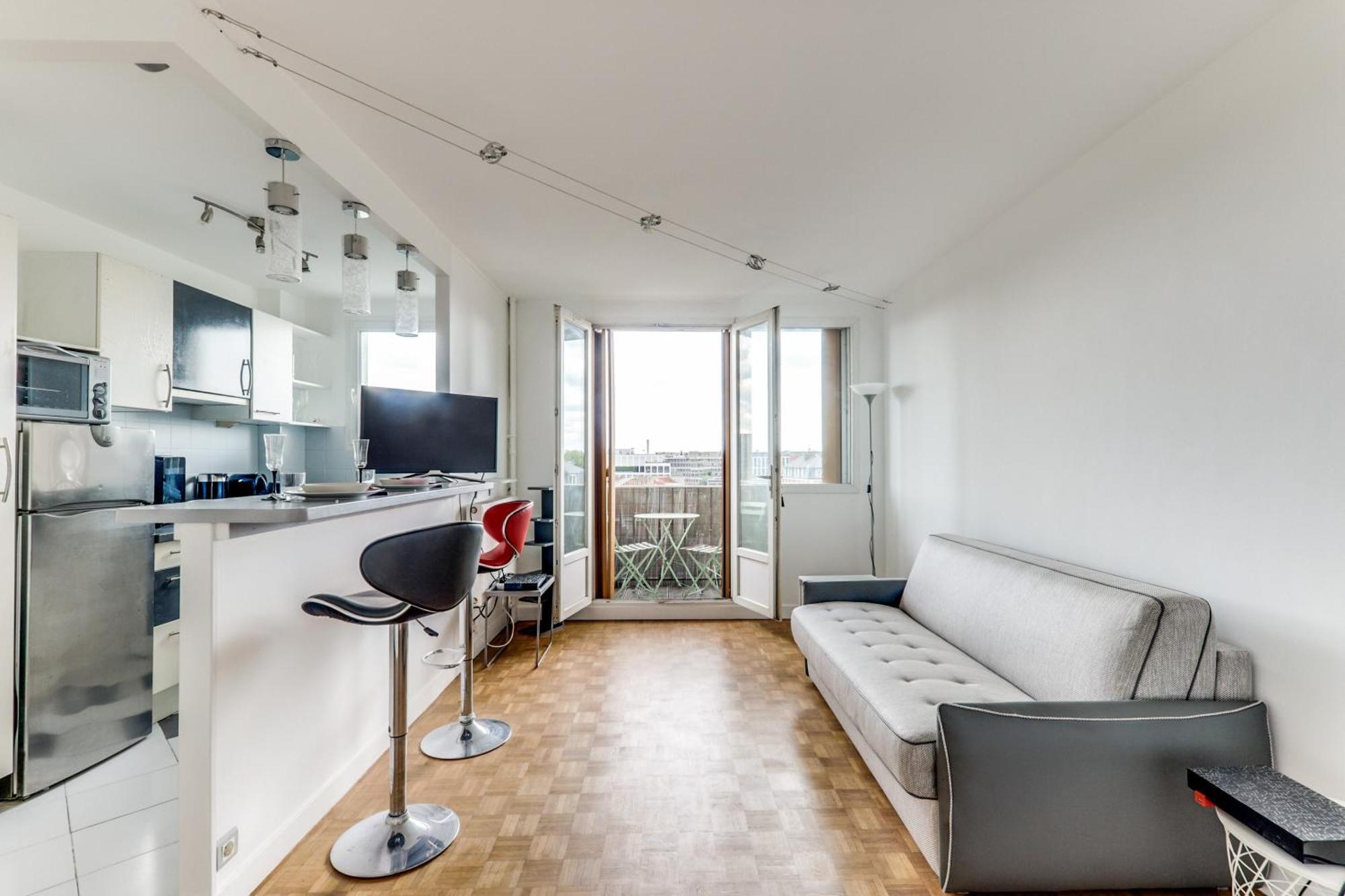 Apartment Avec Balcon Vue Degagee Paris