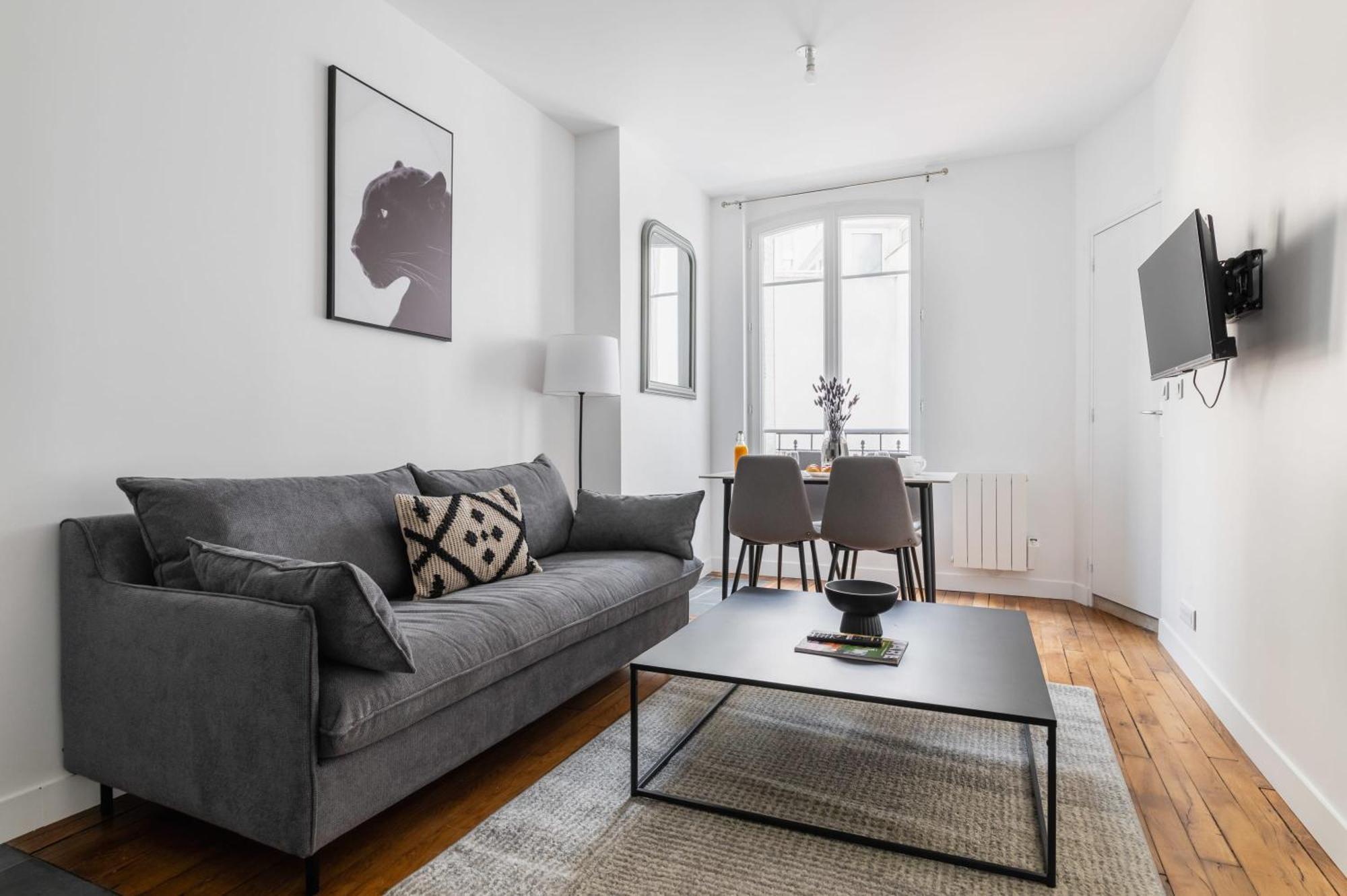 Appartement 2 Pieces Refait Neuf Metro Jaures - 19 - 4p - Flat-guest Paris