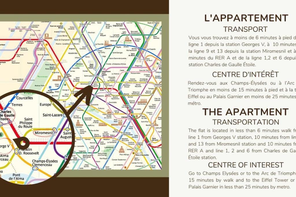 Studio Cozy Arc De Triomphe Champs Elysees 8eme Apartment Paris
