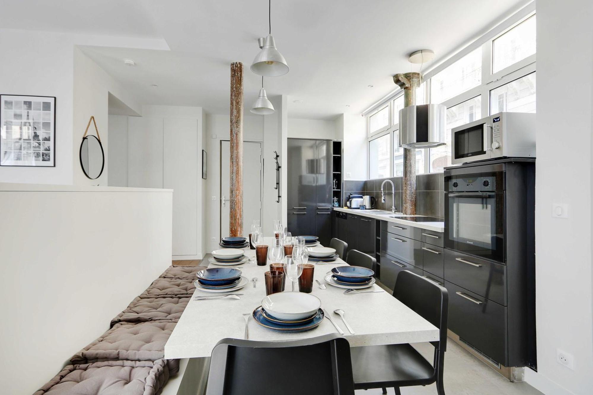 Modern Loft - 2br-8p - Place De La Republique Apartment *
