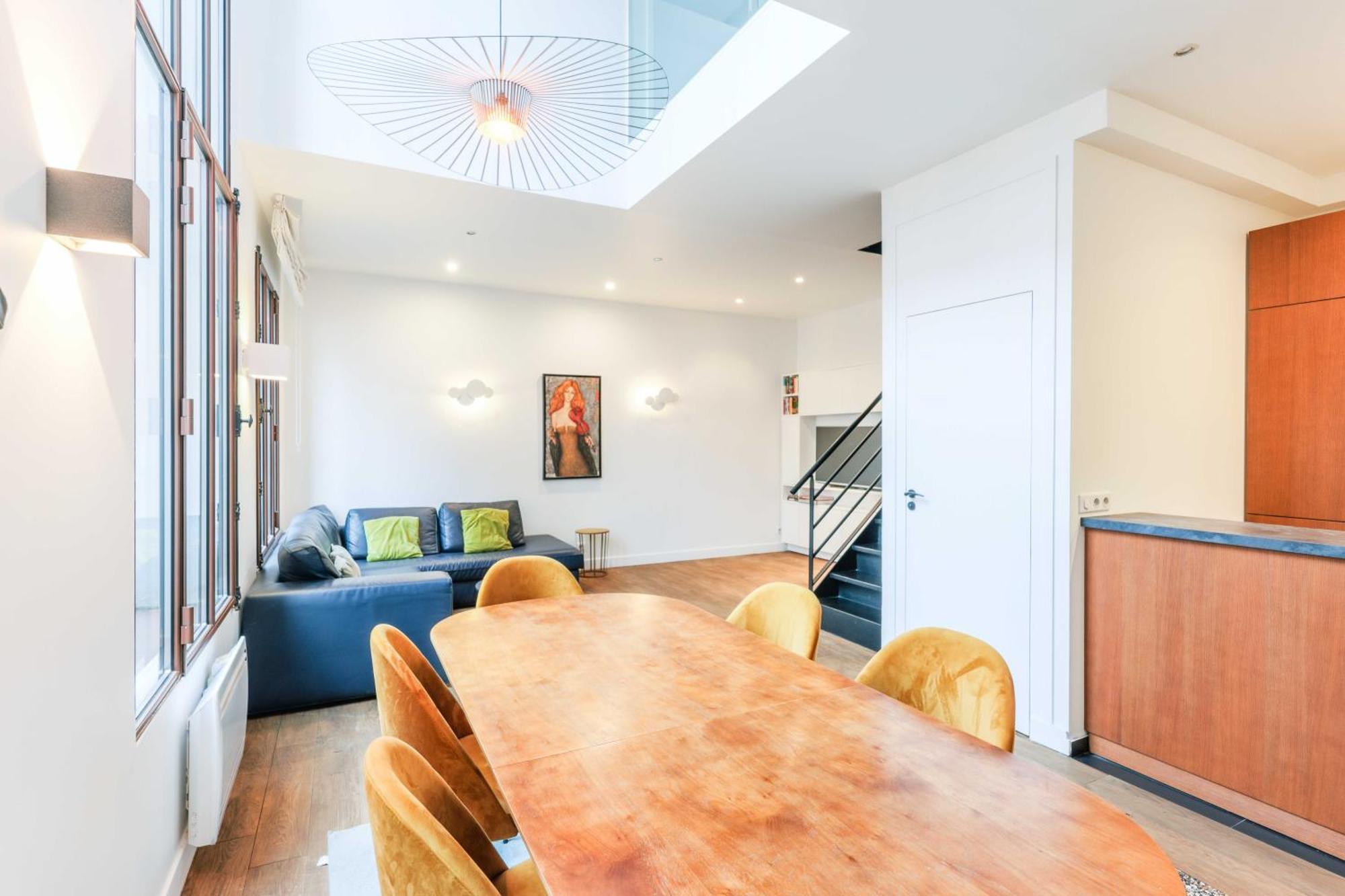 Apartment Bastille - Elegant Duplex Loft -6p Paris