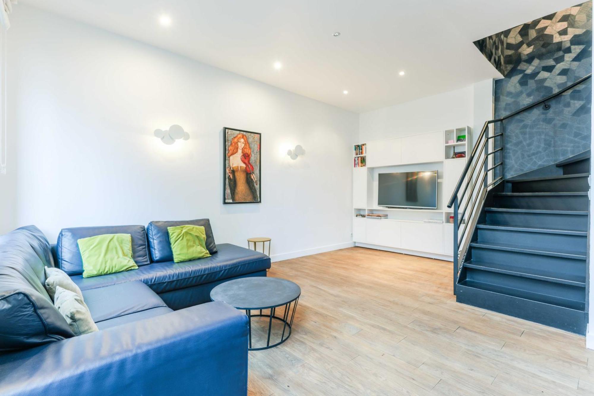 Bastille - Elegant Duplex Loft -6p Apartment *