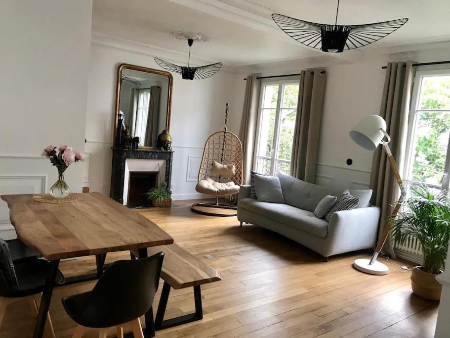 Beautifully Designed Homely Calm Parisian Duplex Apartamento *
