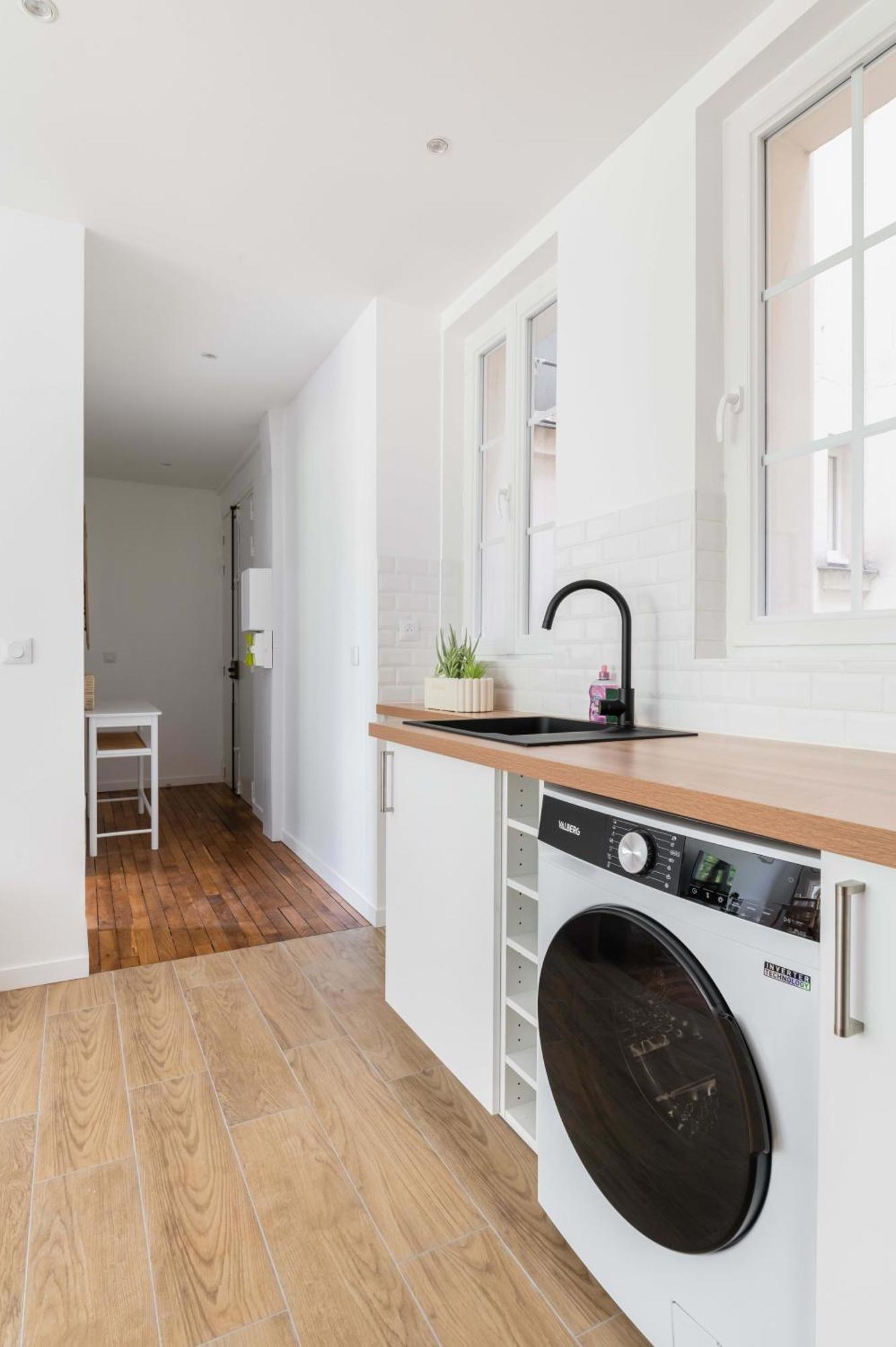 2 Pieces Fonctionnel Metro Jaures - 19 - 4p - Flat-guest Apartment *