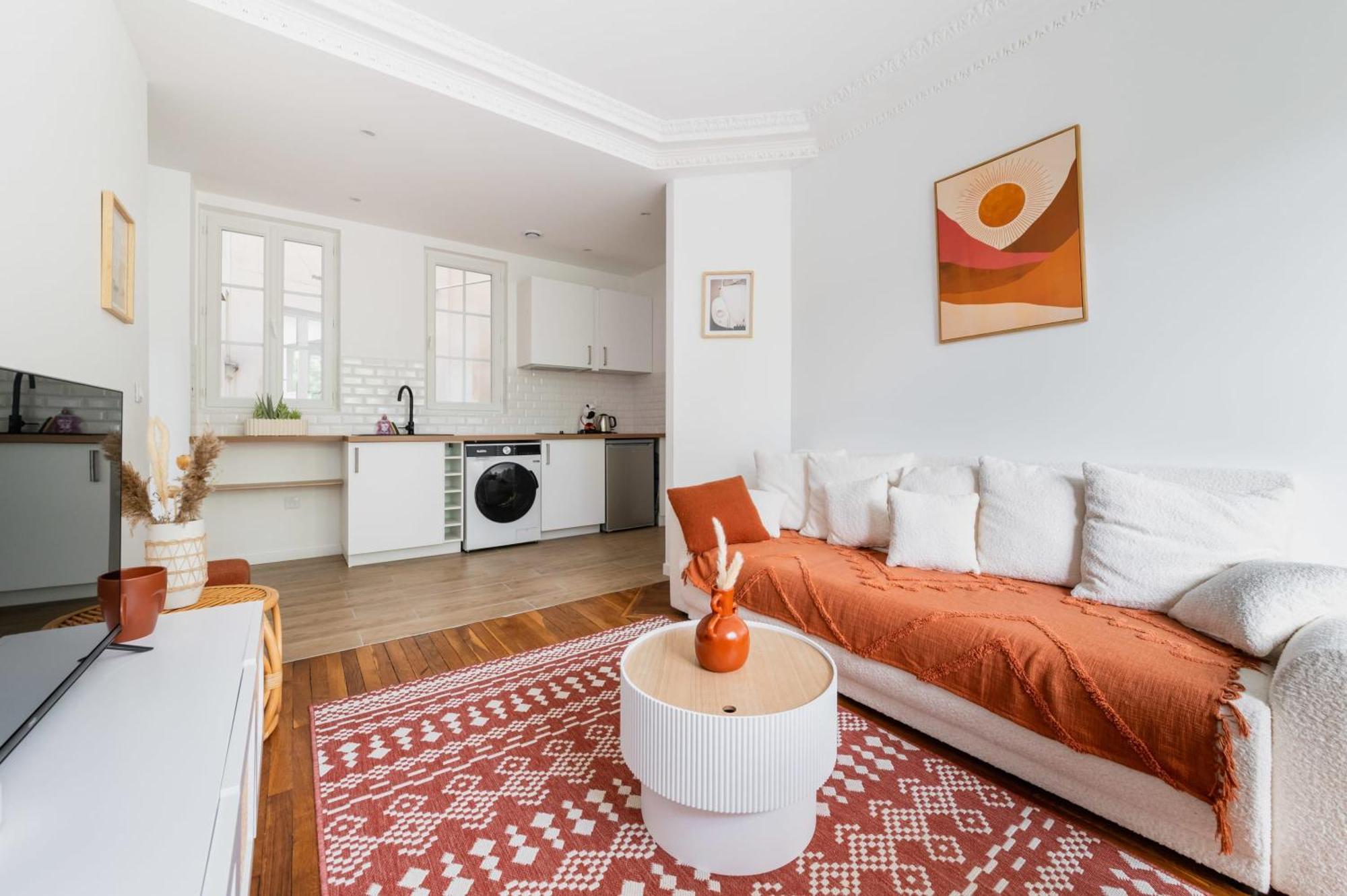 2 Pieces Fonctionnel Metro Jaures - 19 - 4p - Flat-guest Apartment Paris