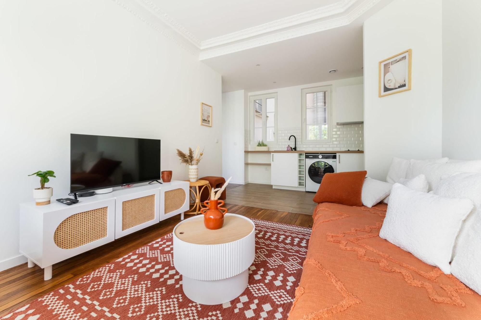 2 Pieces Fonctionnel Metro Jaures - 19 - 4p - Flat-guest Apartment *