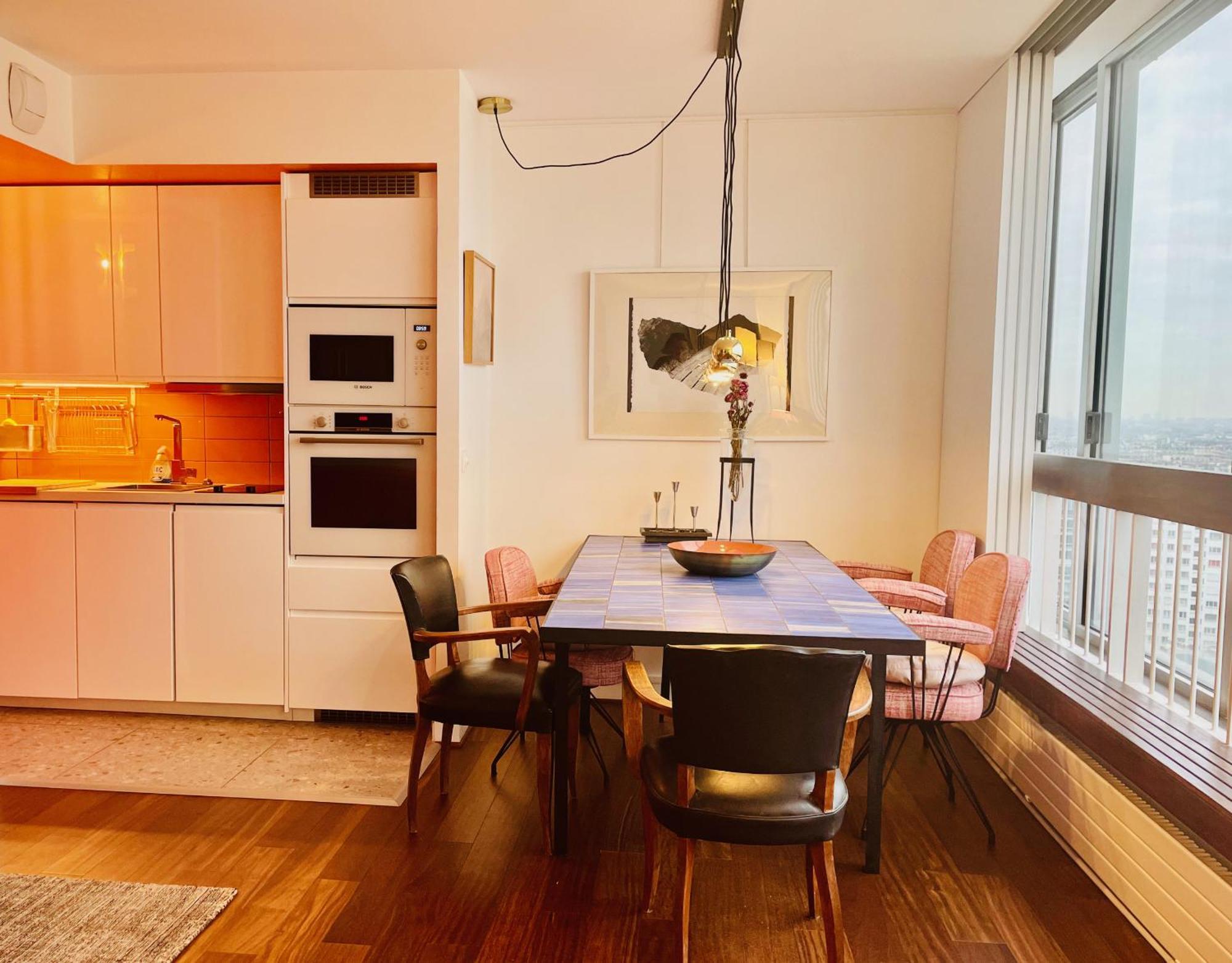Panoramique Vue New Design Proche Tour Eiffel Appartement