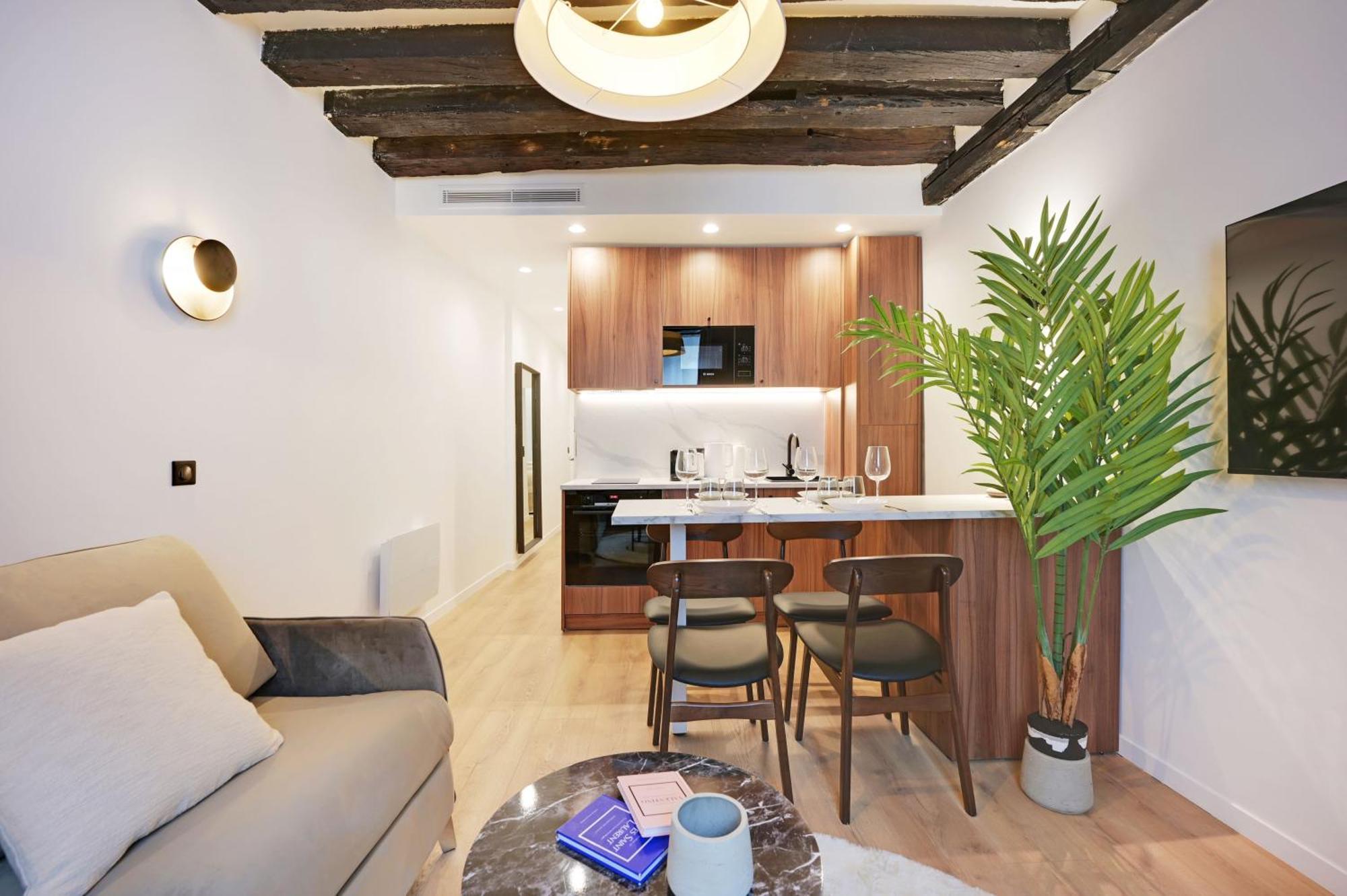 Apartment Chic - 1br-4p -ac- Marais-vosges *