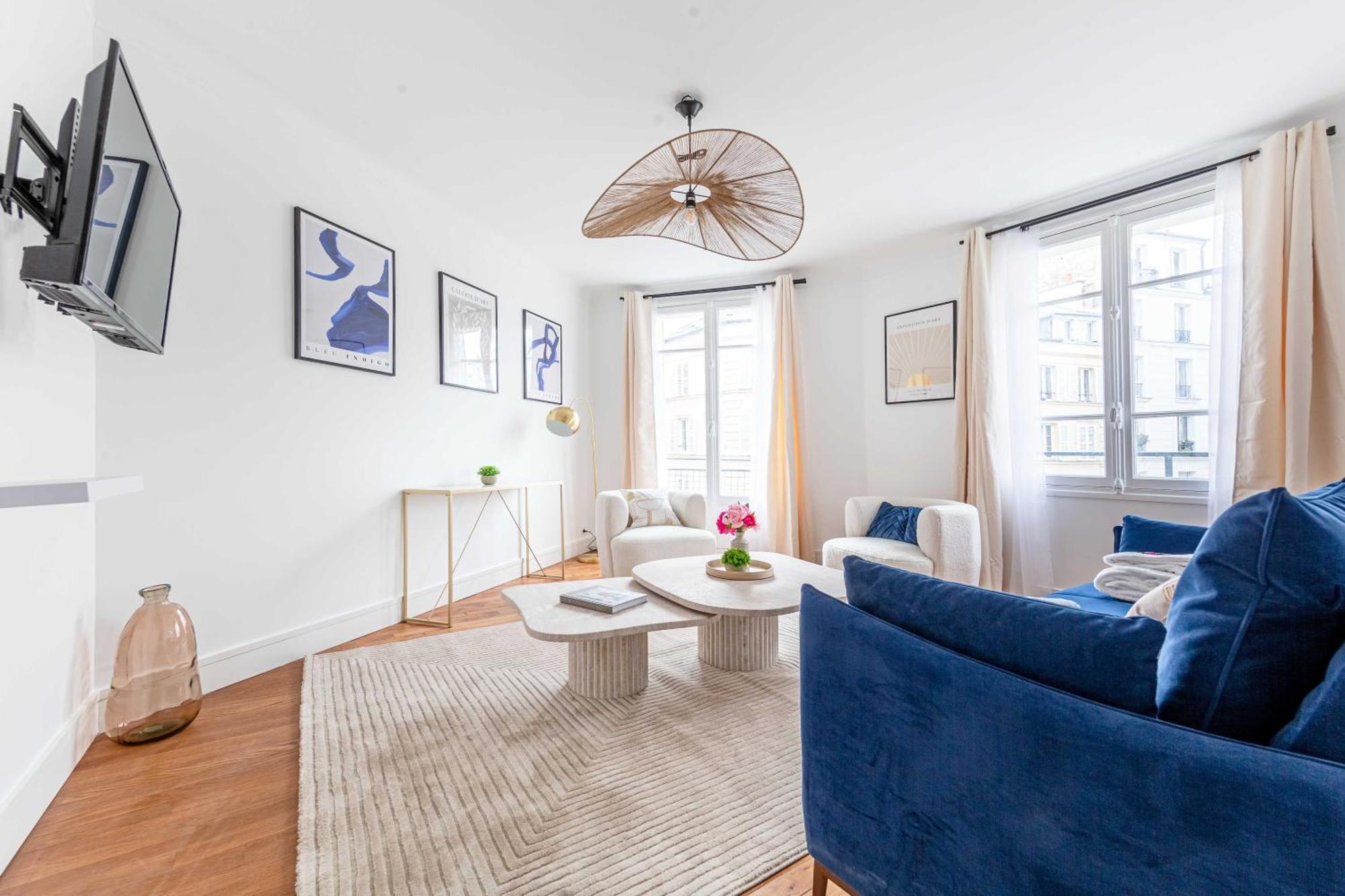 Bright & Charming - 1br-4p - Montmartre Apartment
