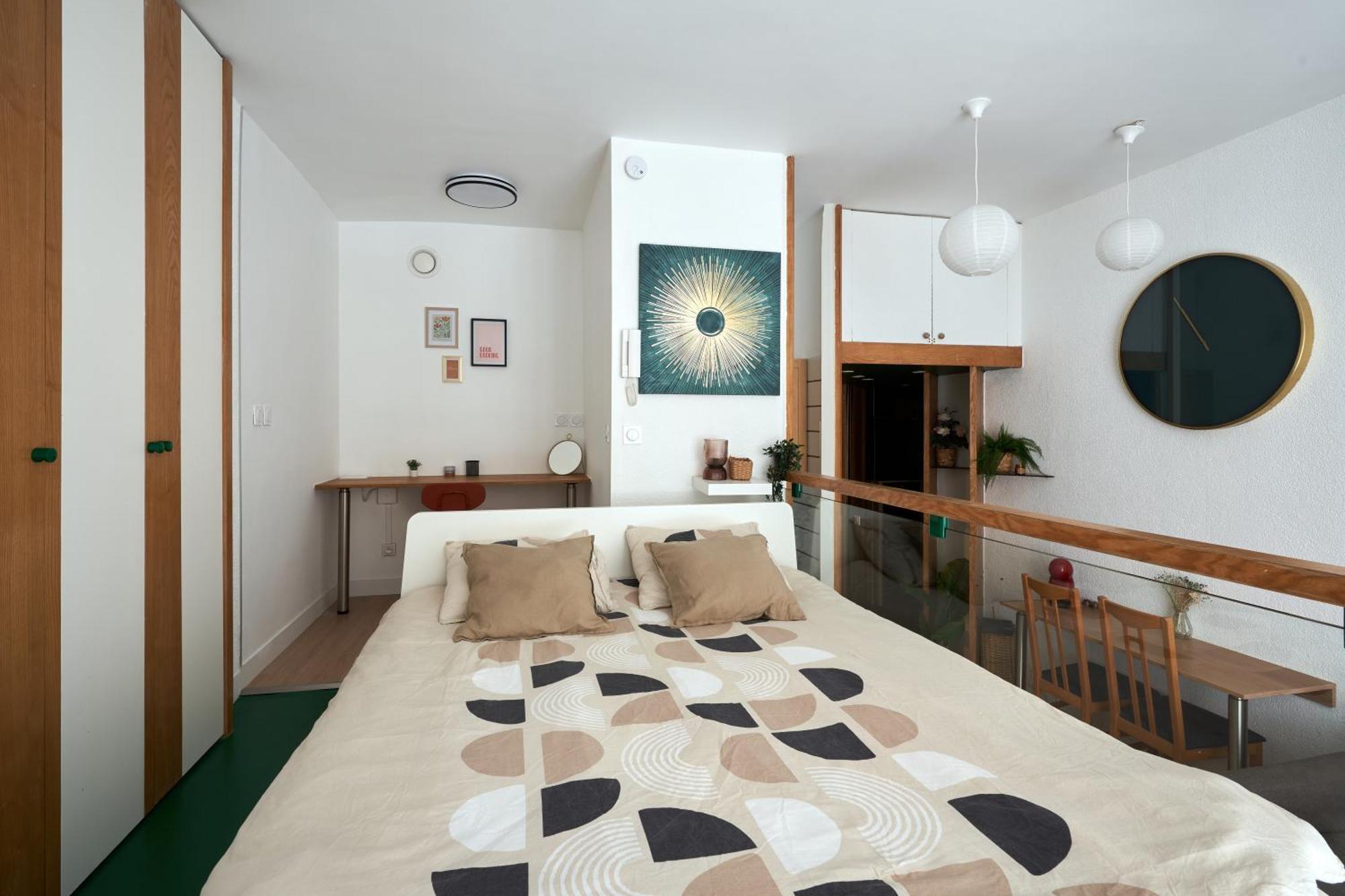 Apartment Contemporary Studio For 2 Ternes *