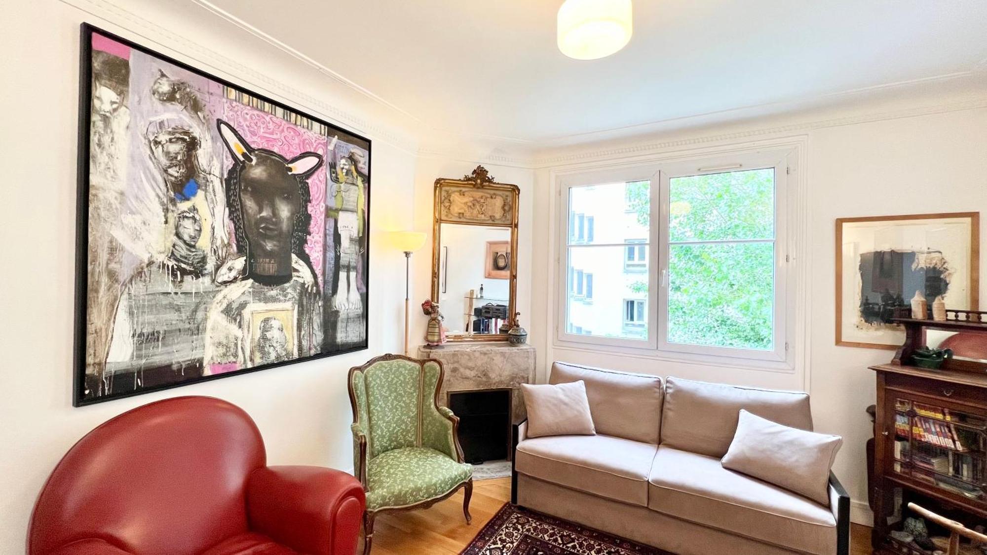 116 - 15eme Elegant Pied-a-terre De 80m2 Appartement Paris