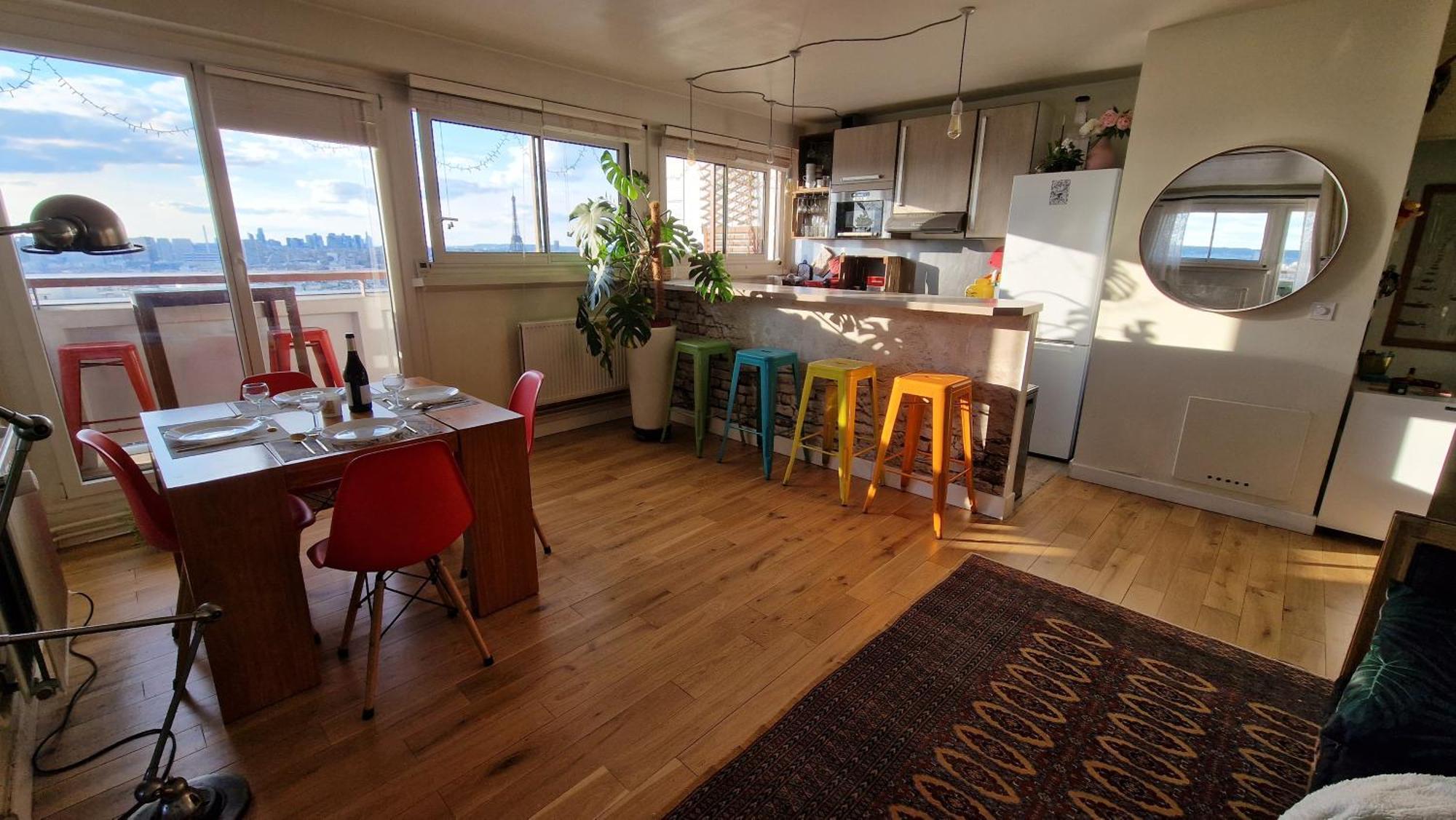 Appartement Vue Tour Eiffel - Piscine Privee Rooftop Paris