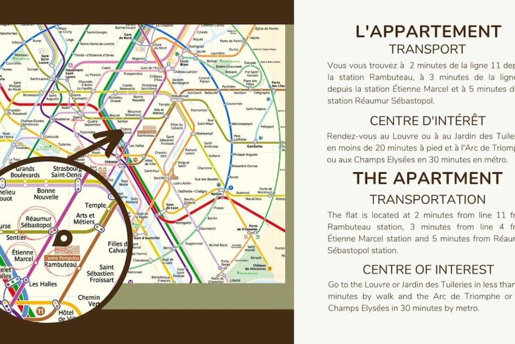 Apartment 154 Luxueuse-etienne Marcel-chatelet-paris 3 Paris