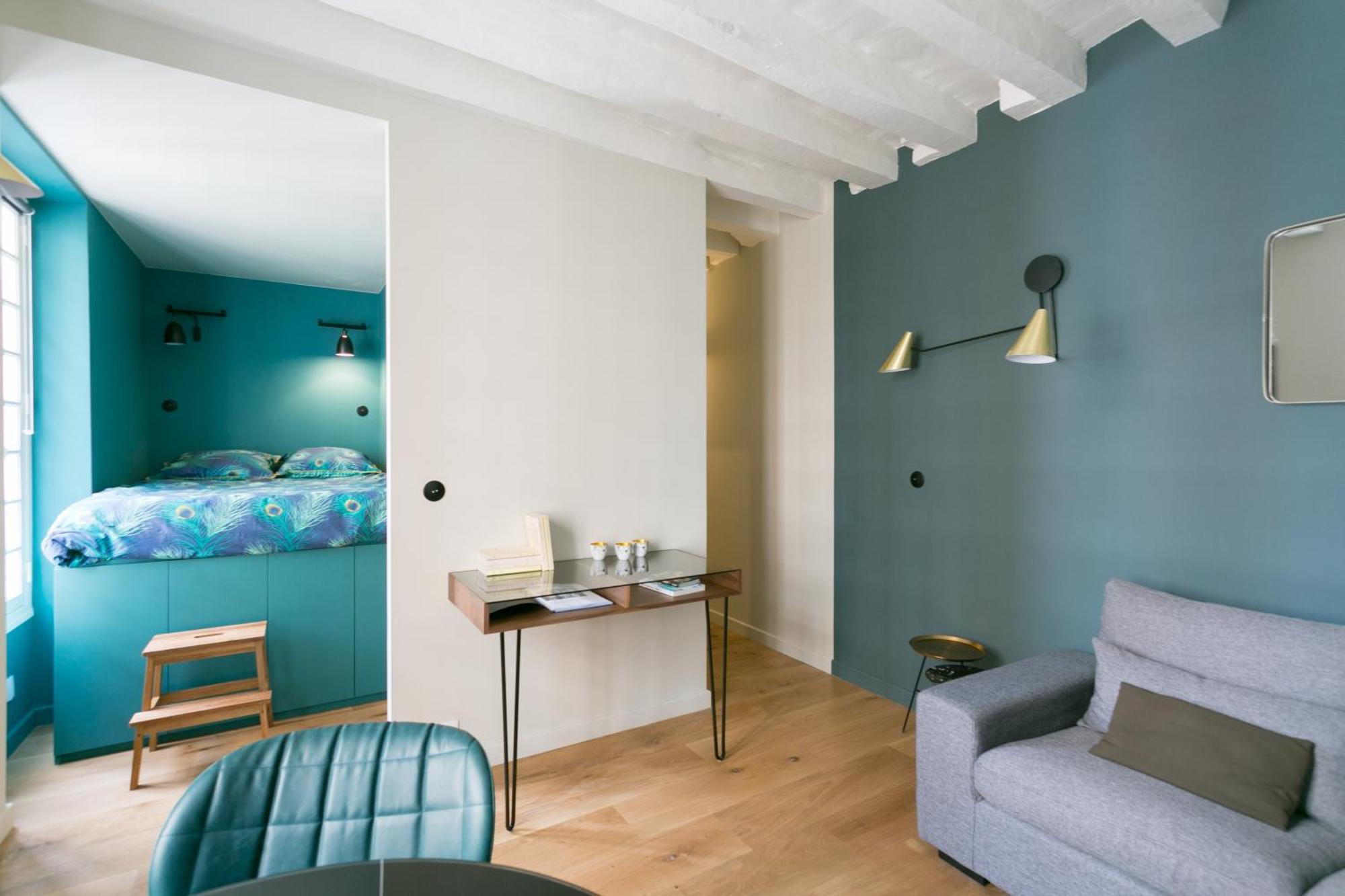 Romantic Brand New In Paris, Bathroom, Kitchen