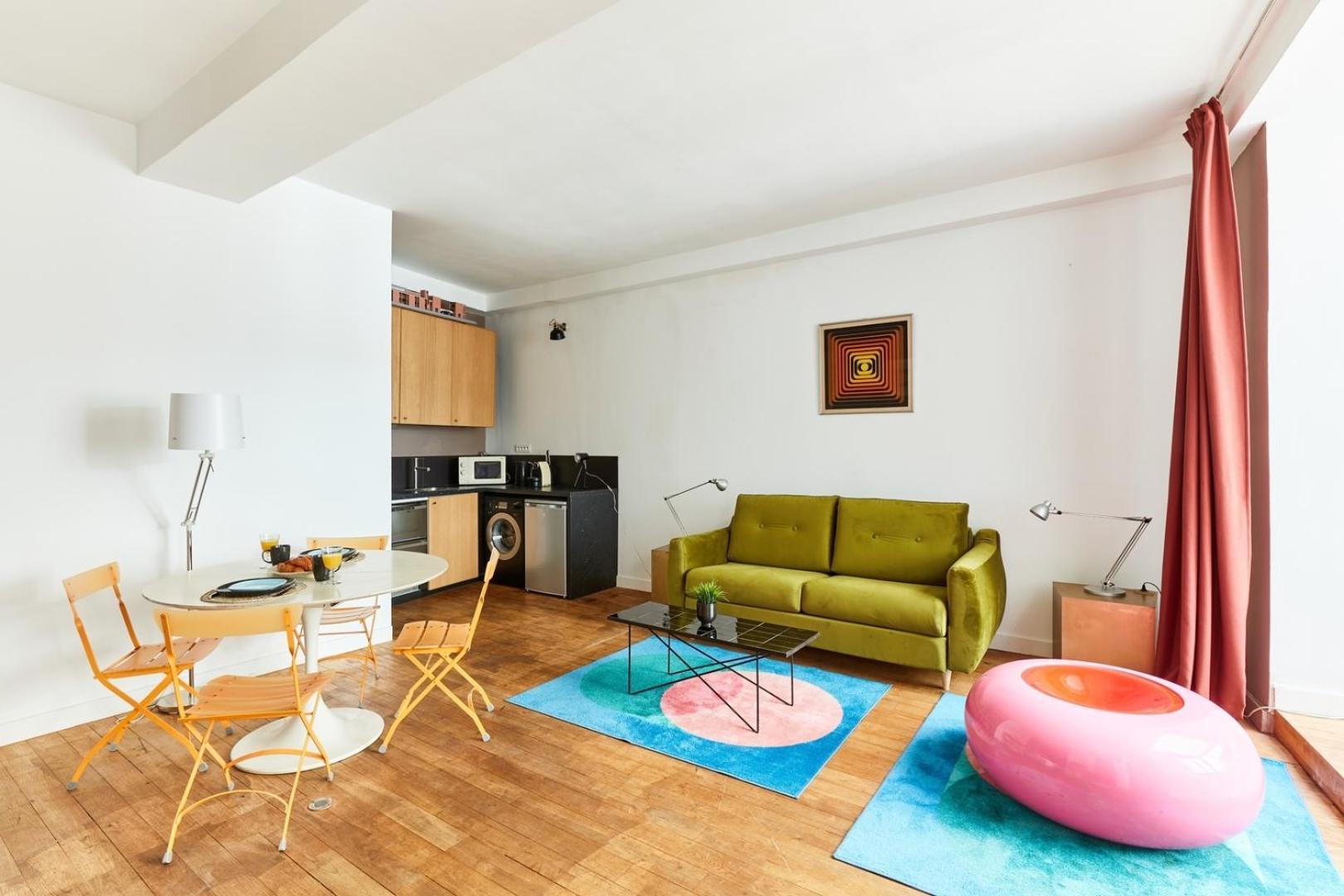 Apartment Bnbnook - Modern For 4 - Walk To Pompidou & Louvre Paris