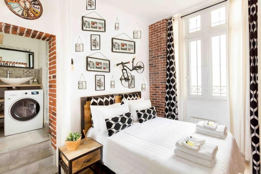 Apartment M2- Modern Loft In Le Marais, Bright And Comfortable