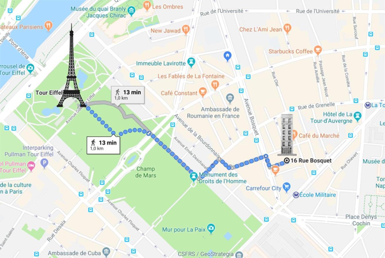 Appartement Duplex And Private Patio At Eiffel Tower