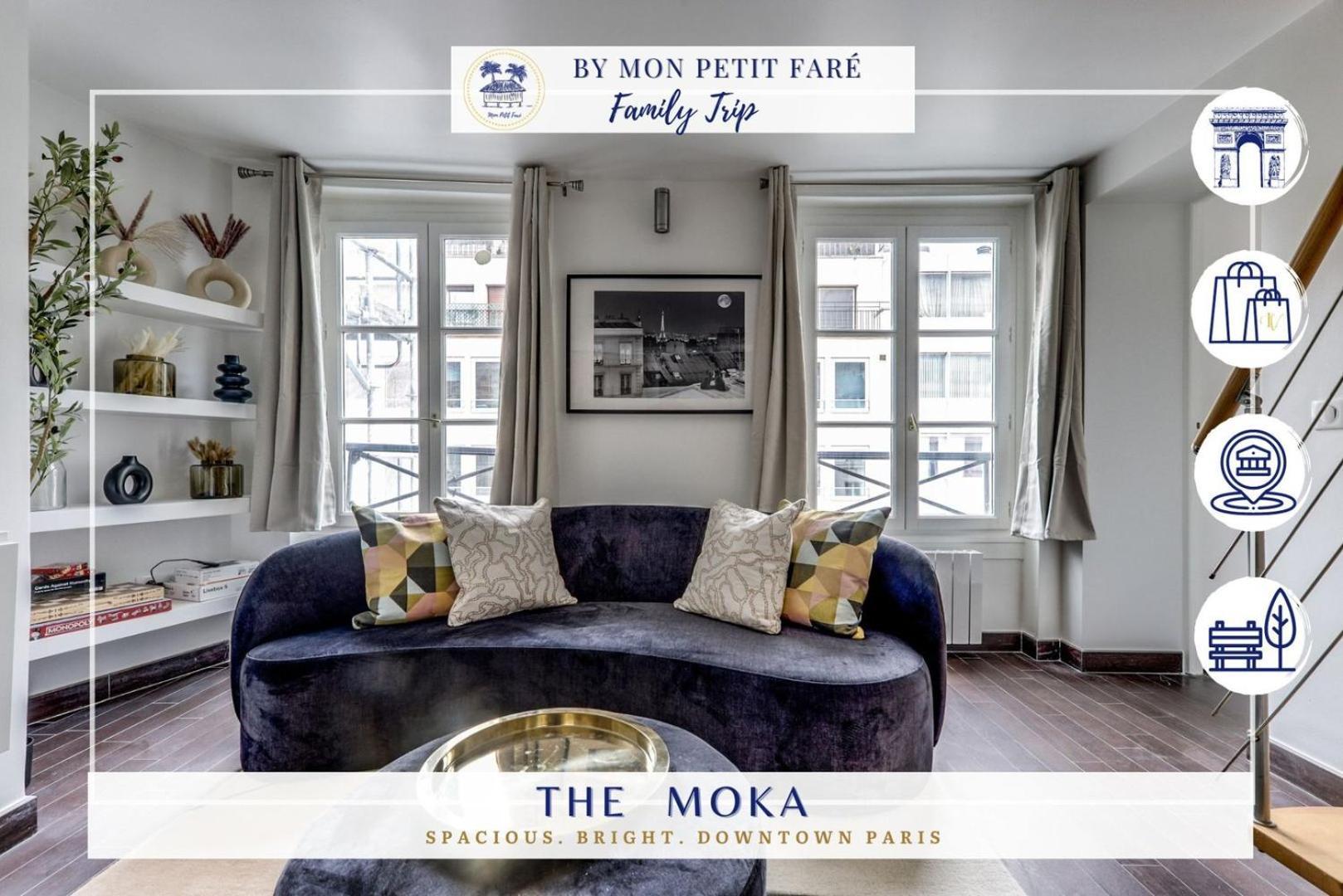 Le Moka - Duplex & Bright- Near Champs-elysees