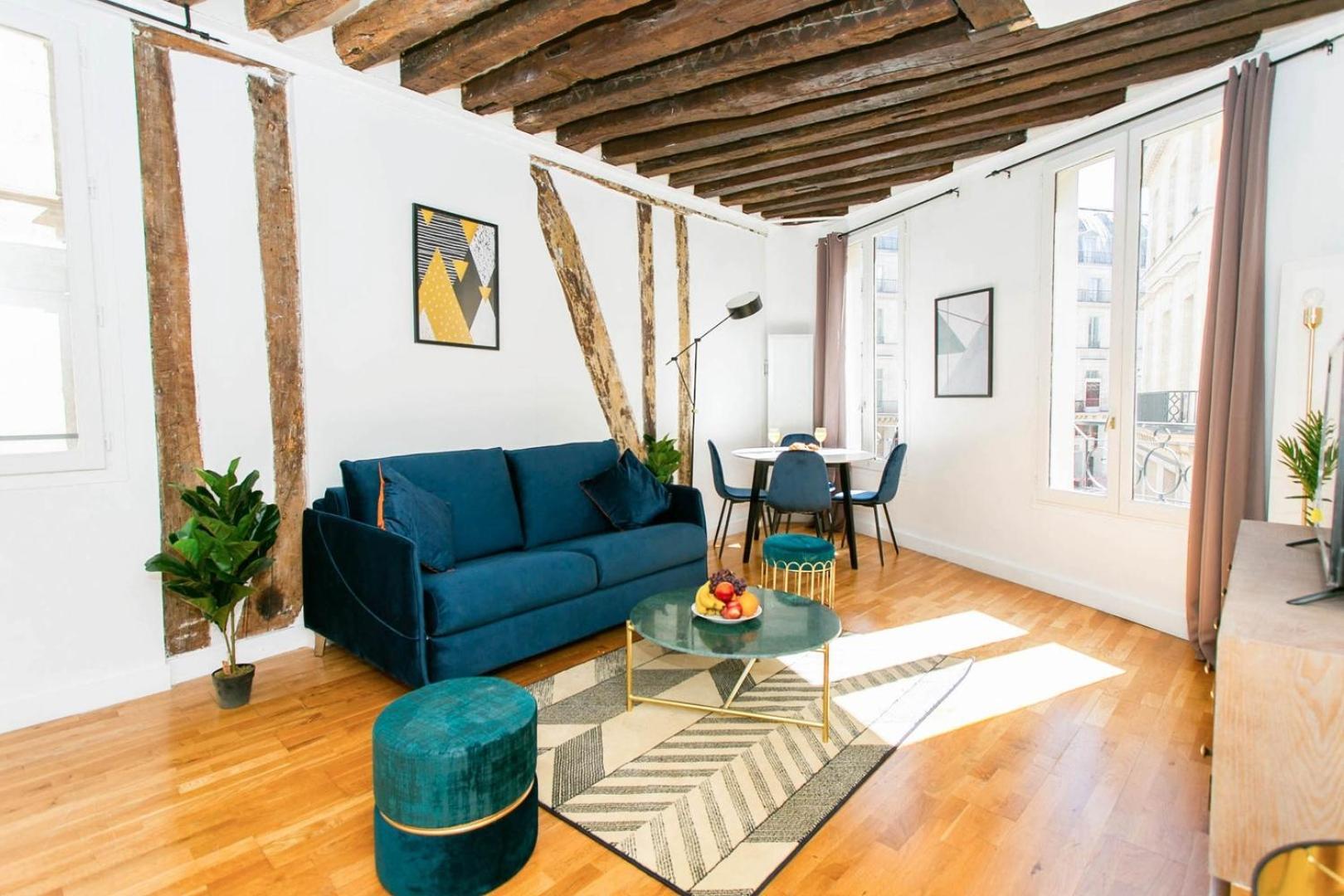 Apartment Bnbnook - Elegant 1br Near Louvre And Palais Royal