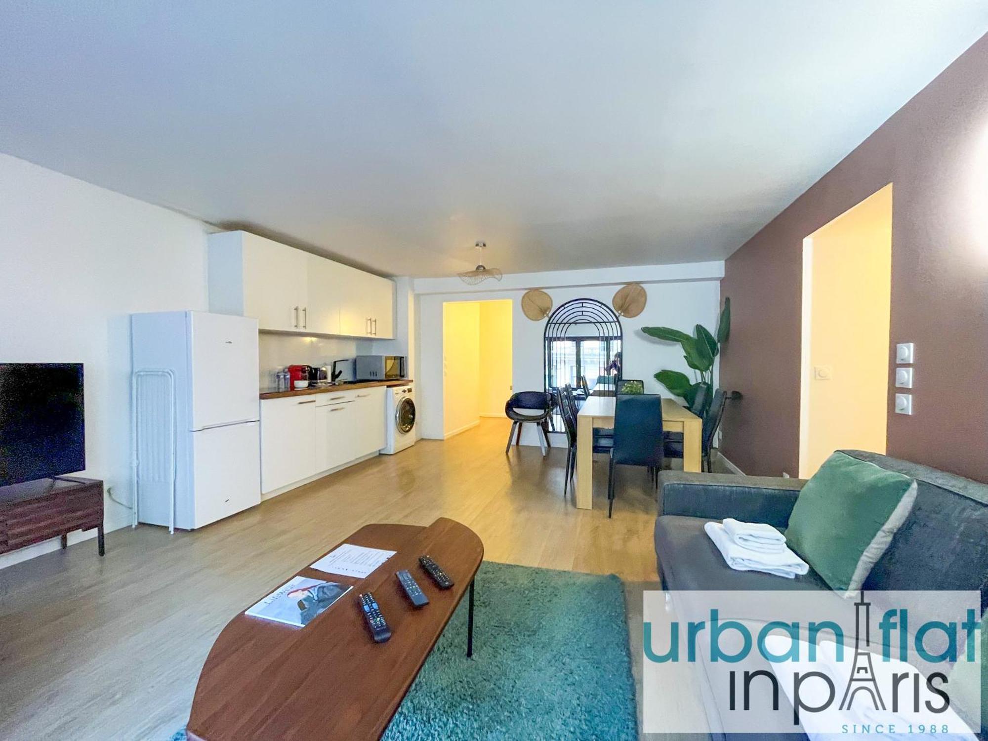 Apartment Urban Flat 194 - Spacious 3 Bedroom Montmartre Paris
