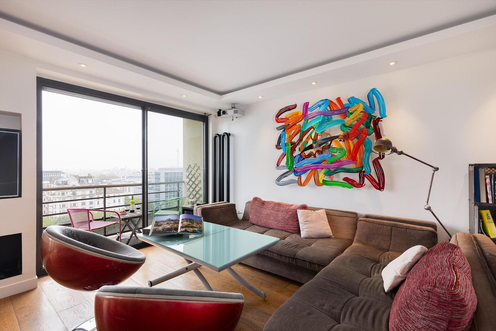 Floor With Eiffel Tower View And Roof Apartment Paris