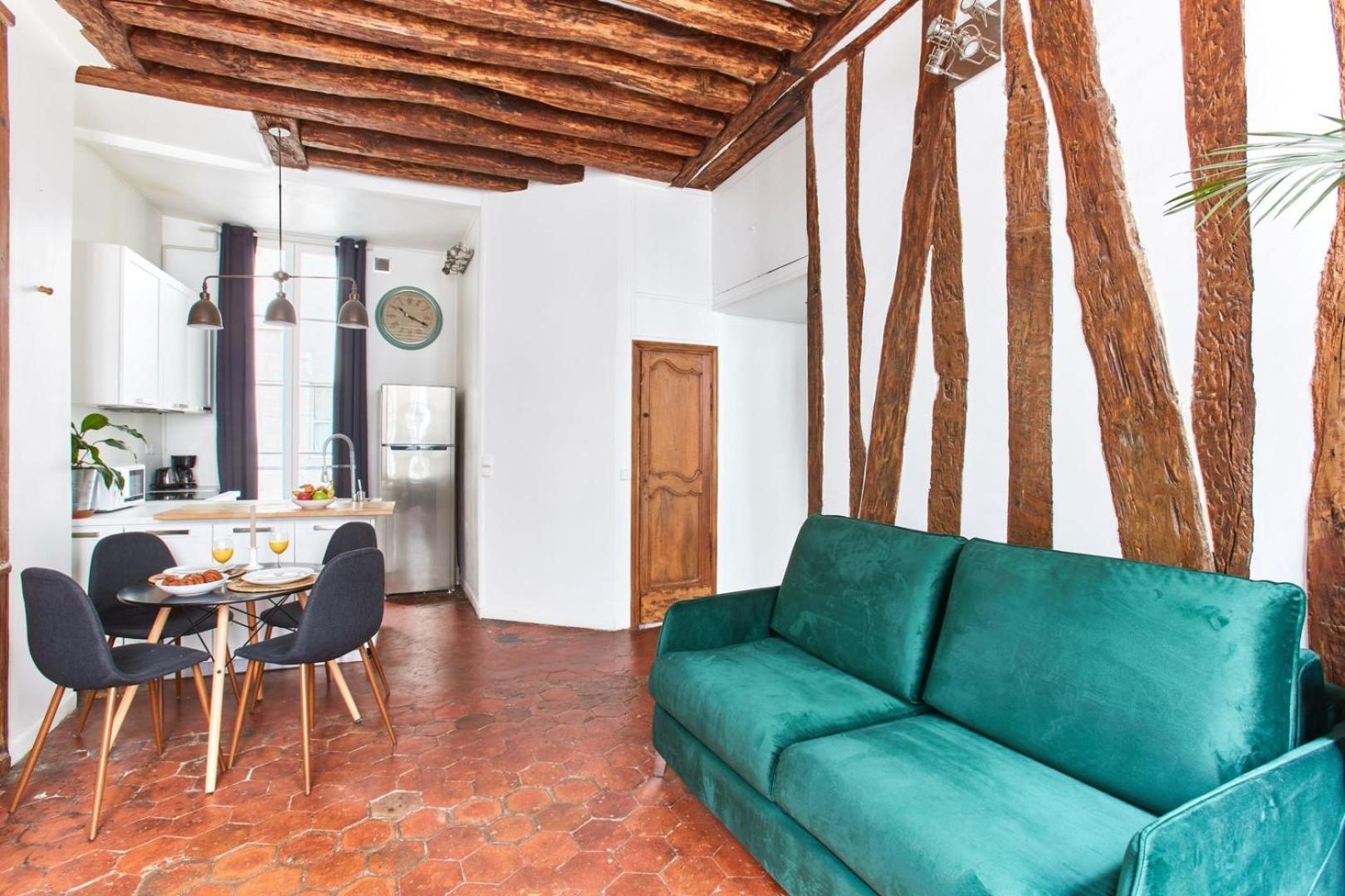 Bnbnook - Unique 1br Steps From Montorgueil Apartment Paris