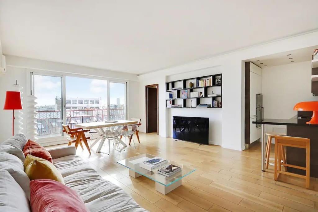 Penthouse Champs Elysees, Vue Sur Et La Tour Eiffel * Paris
