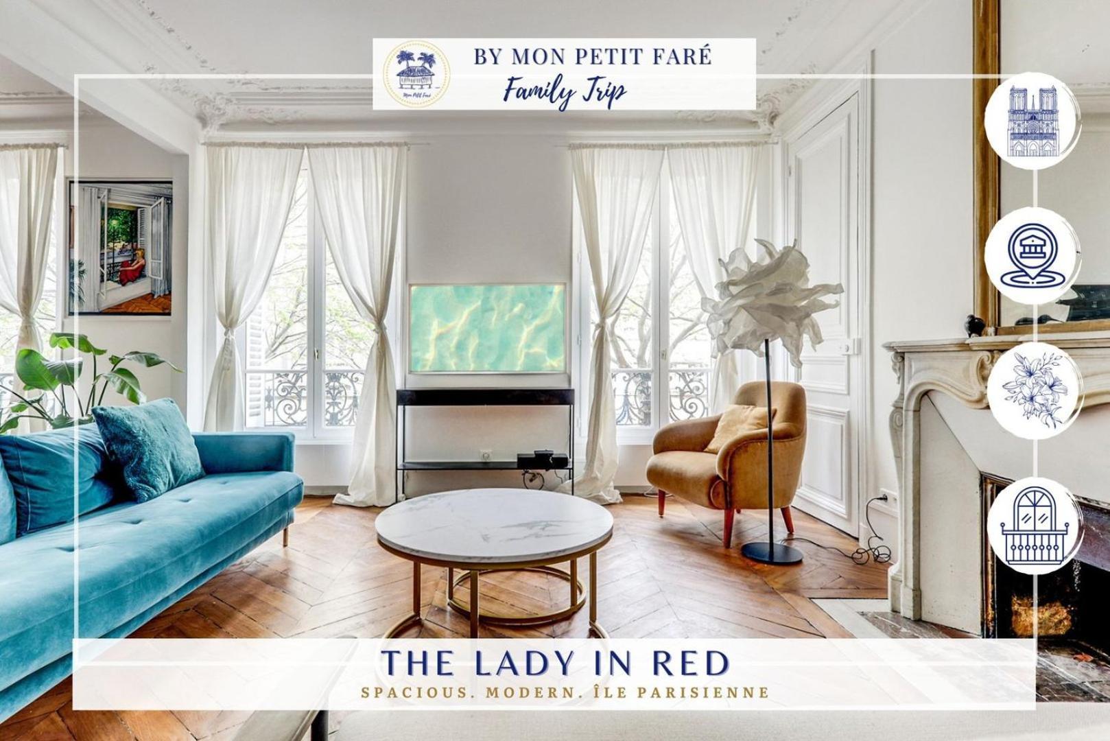 Apartment The Lady In Red - Romantic & Silky - Notre Dame Paris