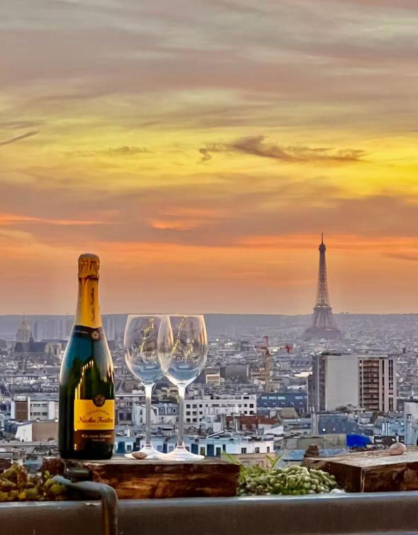 Terrasse Avec Vue Magique Sur * Paris