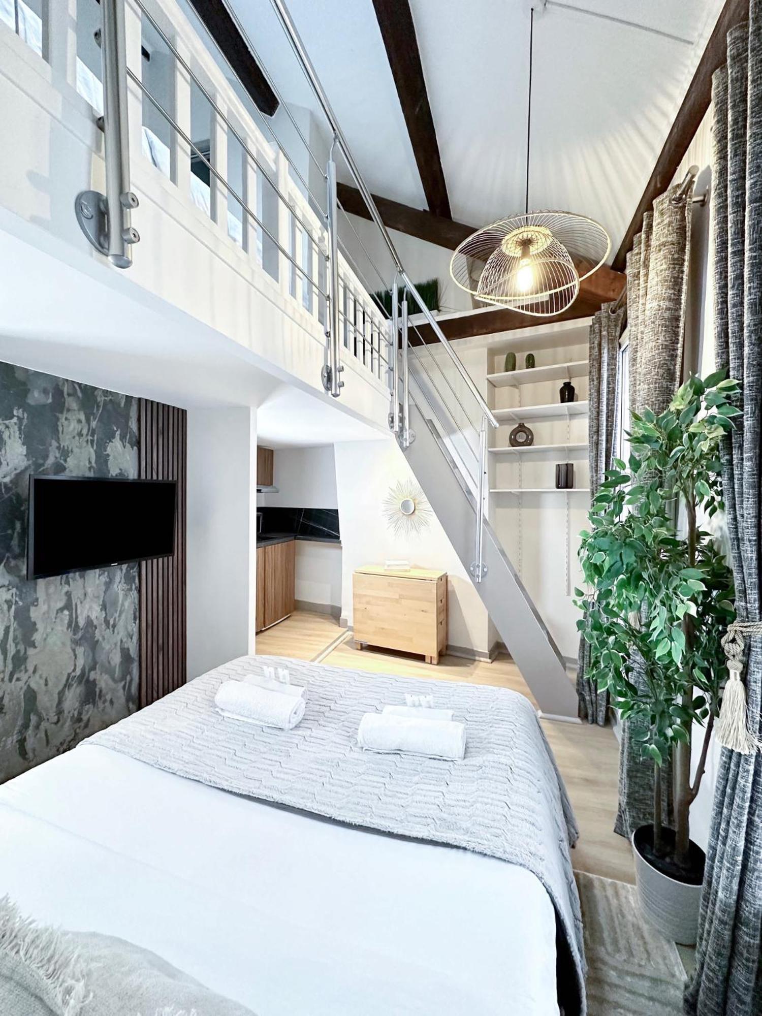 Stylish Duplex In Front Of Buttes-chaumont Apartment Paris