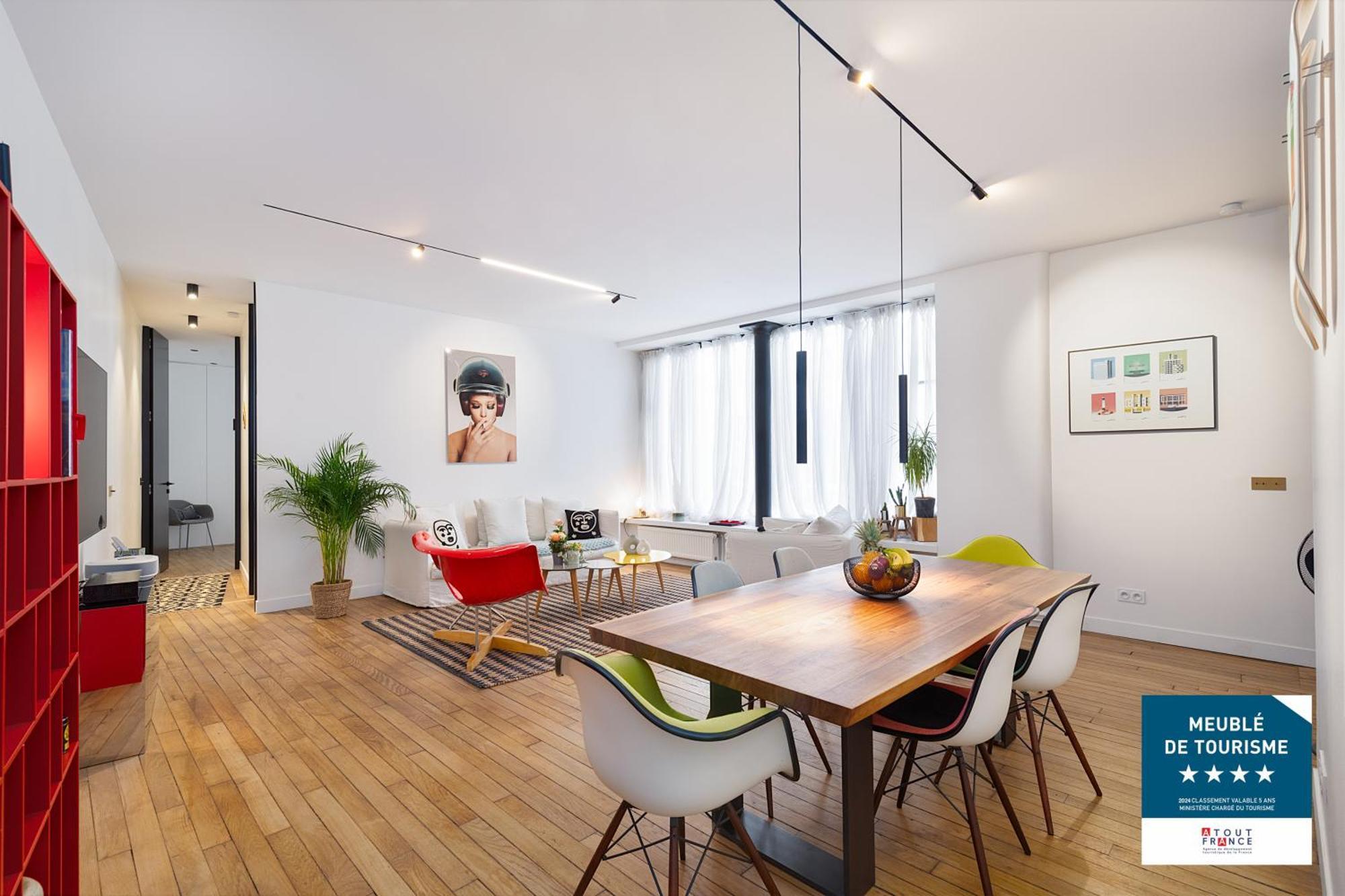 Luxueux Loft 3br Au Coeur Du Marais