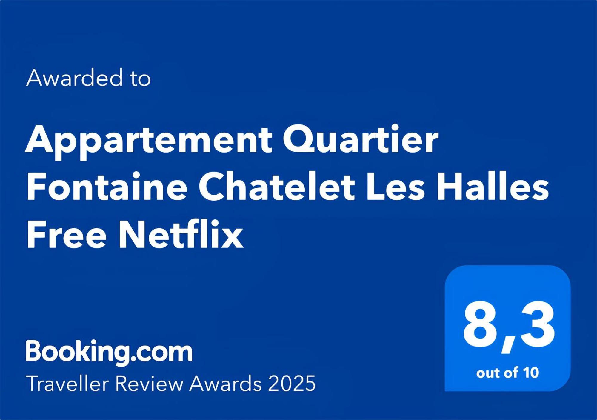 Apartamento Quartier Fontaine Chatelet Les Halles Free Netflix