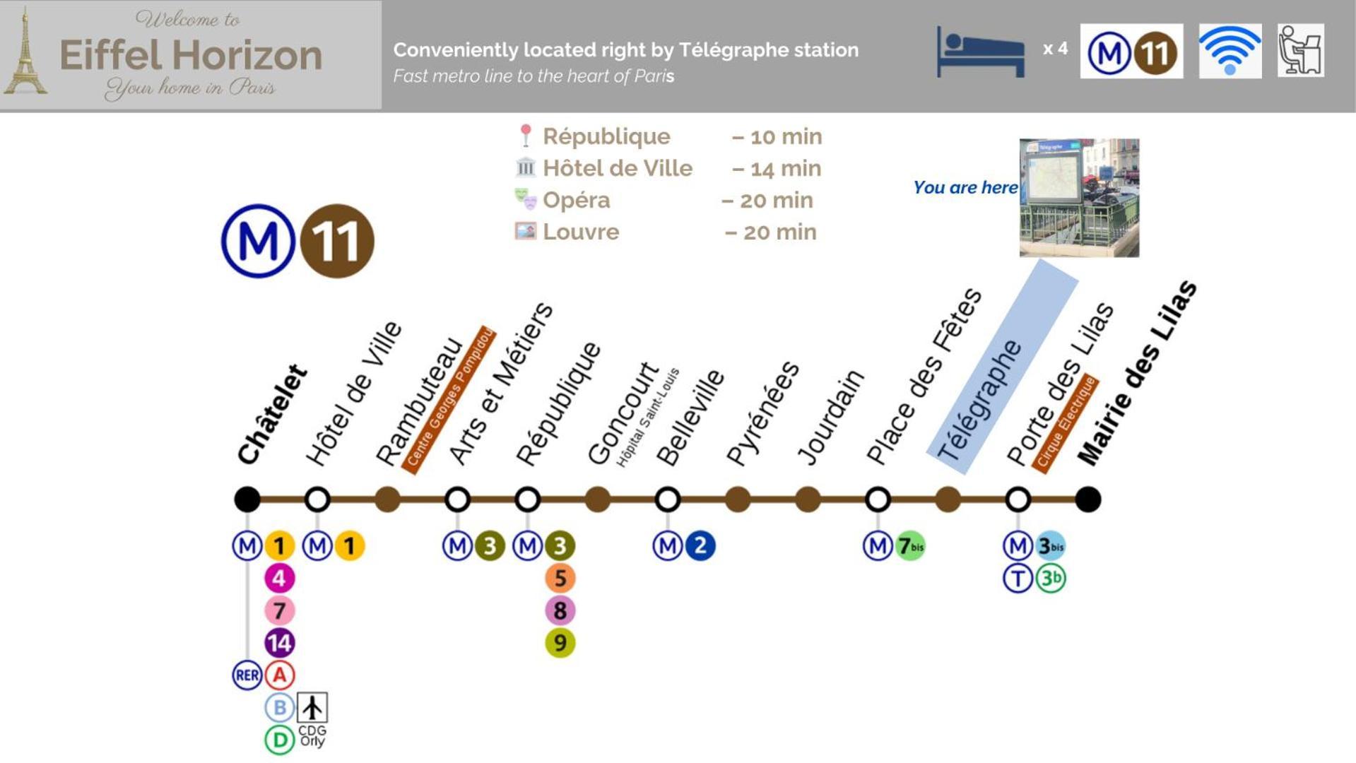 Eiffel Horizon - Grand Espace Familial Au Pied Du Metro Homestay *