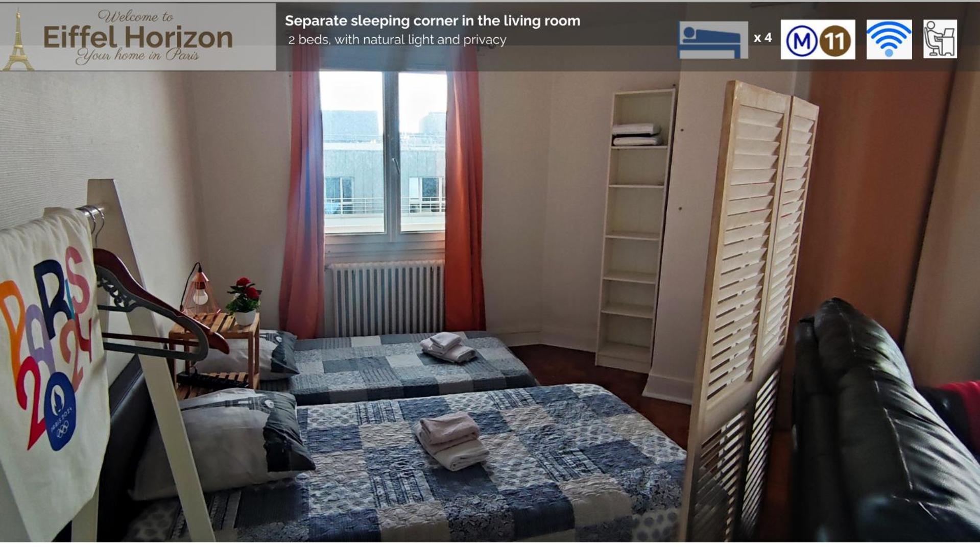 Eiffel Horizon - Grand Espace Familial Au Pied Du Metro Homestay Paris