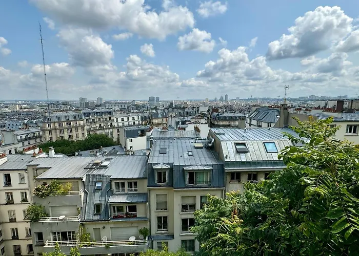Amazing View In Montmartre, 2 Min From Sacre-Coeur