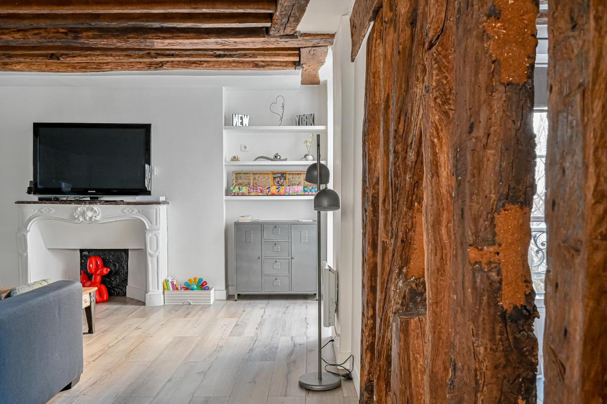 Grand 2 Pieces Typique Du Marais Apartment Paris