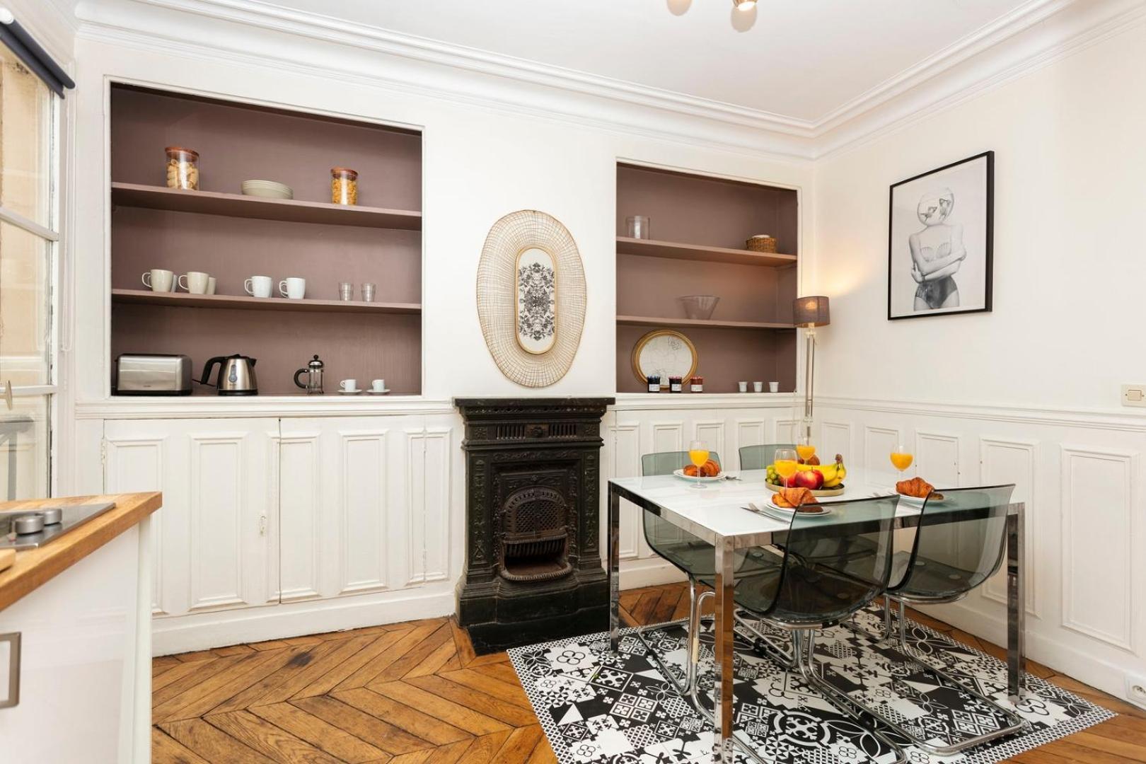 Bnbnook - Elegant 1br With Balcony Near Notre-dame Apartment *