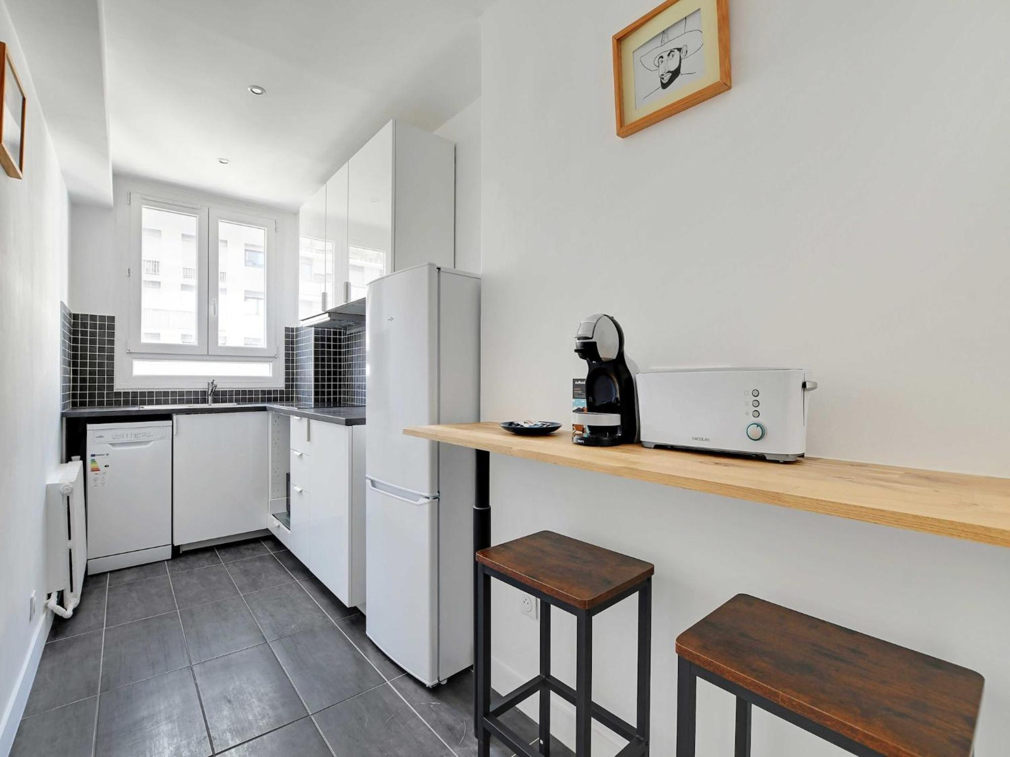 Bright Flat - 1br 4p - Javel Apartment *
