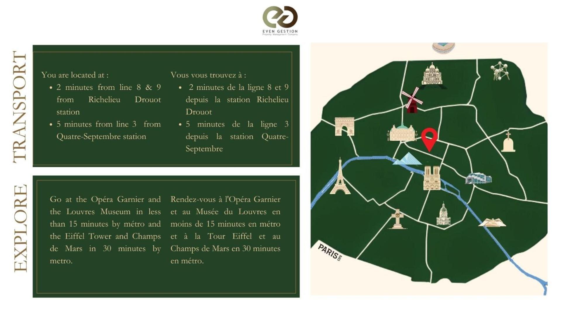 51#opera#grandboulevards#2bedrooms#paris02#ac Apartment *