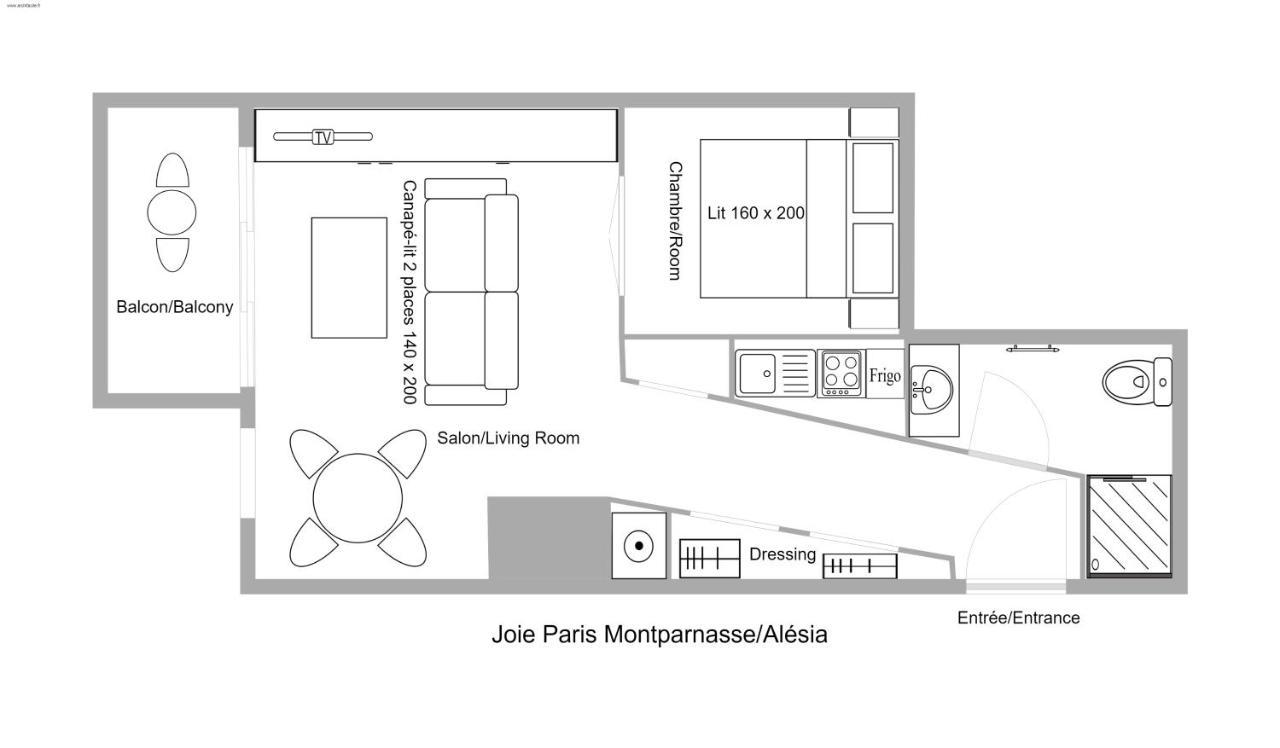 Joie Montparnasse - Alesia Apartment Paris